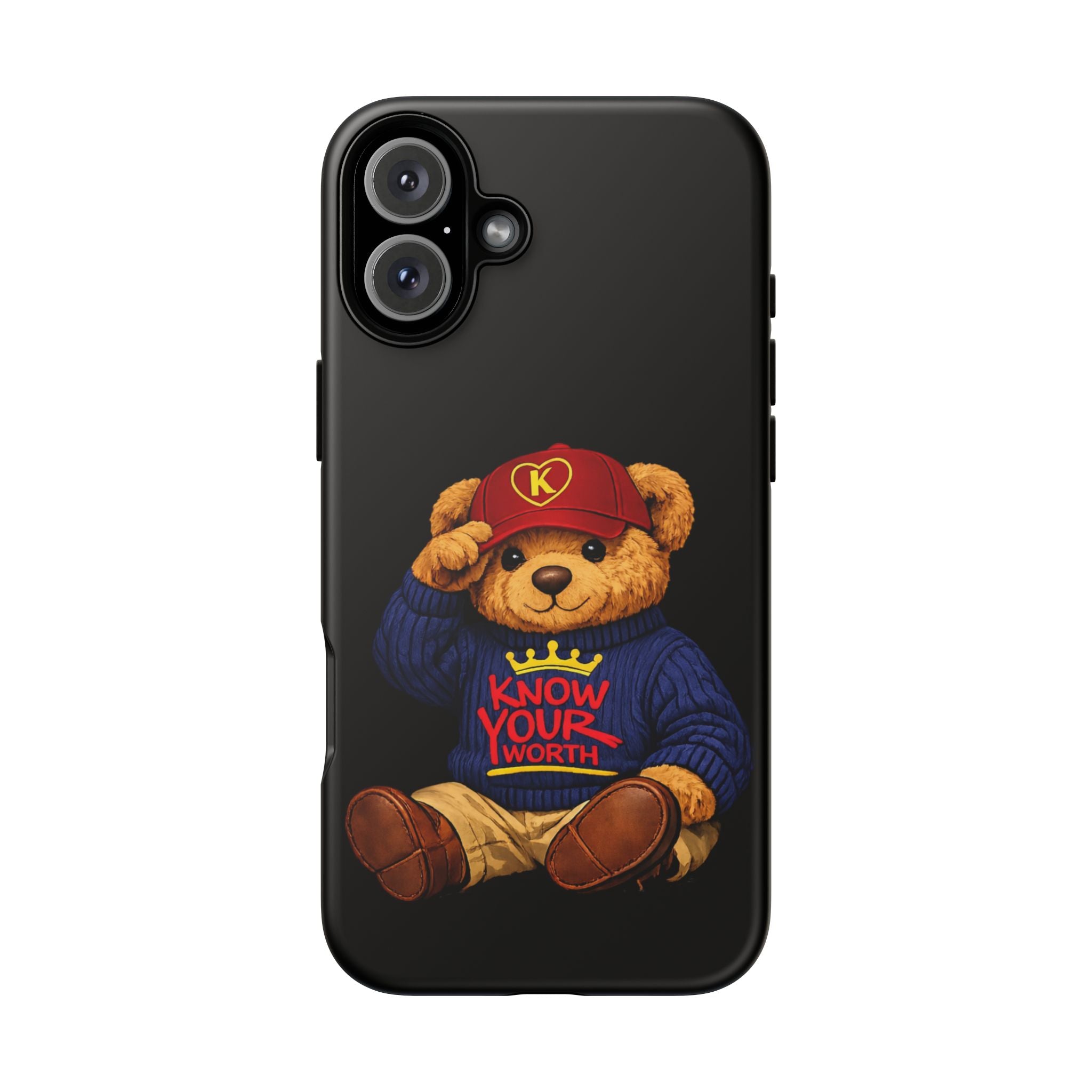 Know Your Worth - Teddy Bear - Cell Phone Case/ Cover