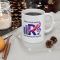 Music Lover Ceramic Mug — "The Royalty Flow by KYW" Inspirational Coffee Cup (11oz/15oz)