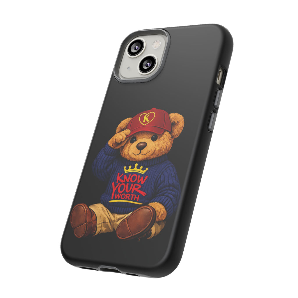 Know Your Worth - Teddy Bear - Cell Phone Case/ Cover