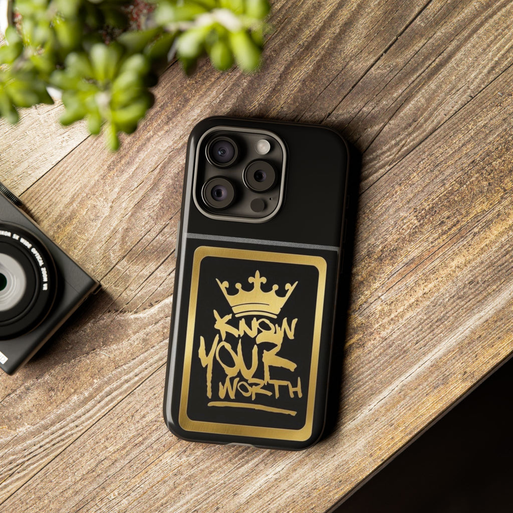 Know Your Worth 61920 - Gold Crown Cell Phone Case/ Cover