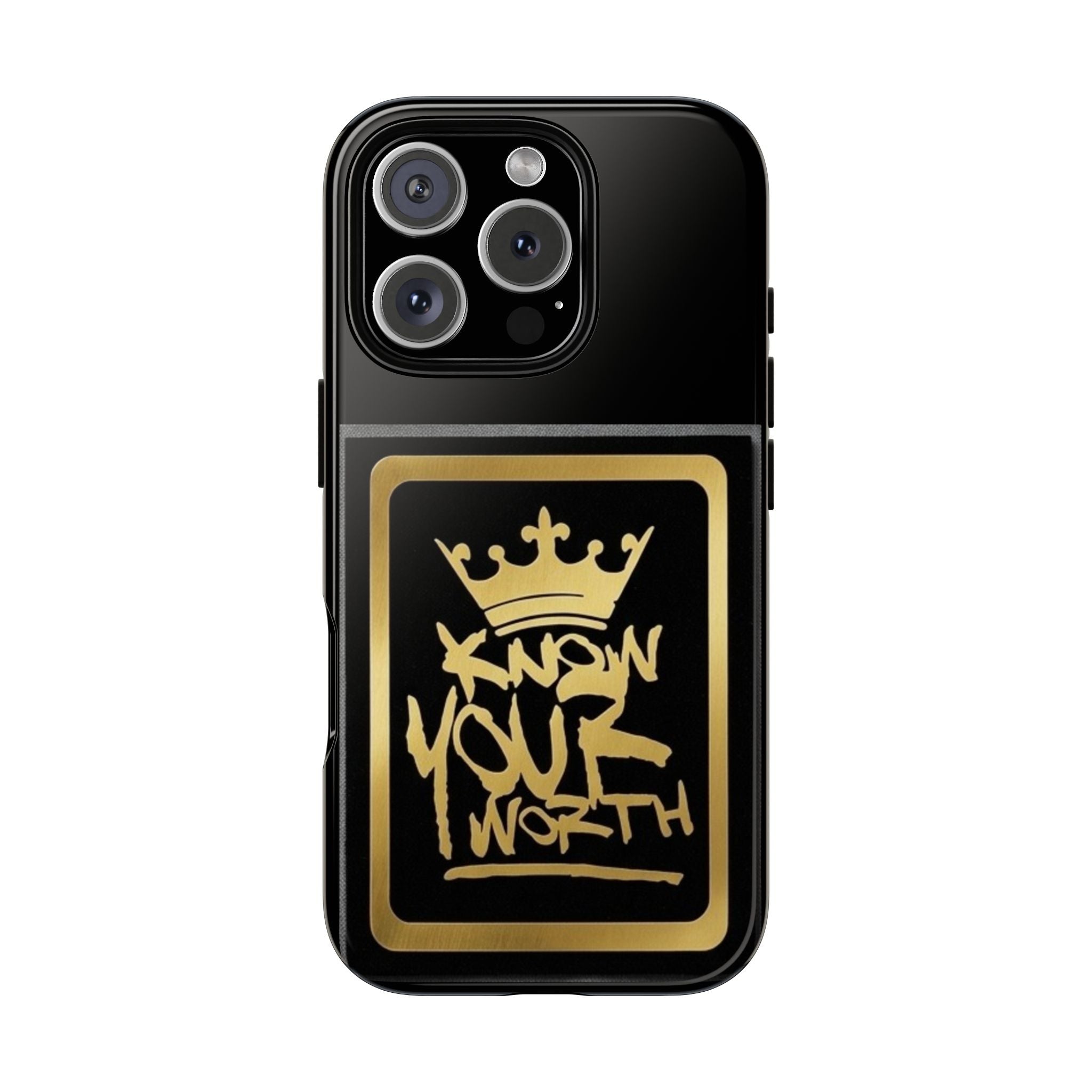 Know Your Worth 61920 - Gold Crown Cell Phone Case/ Cover