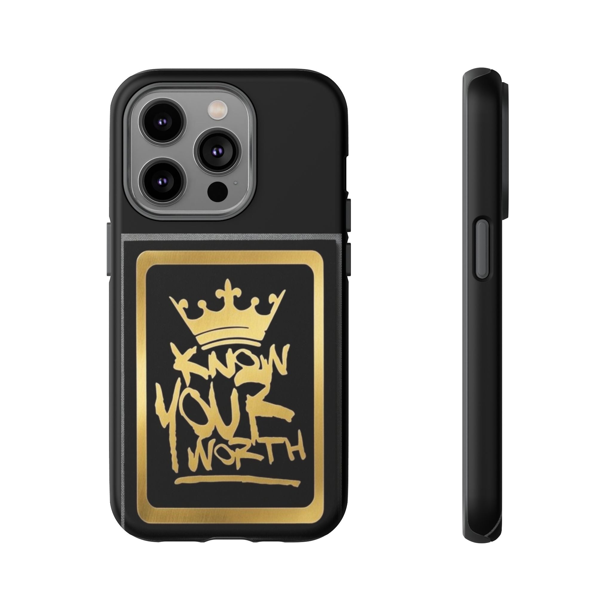 Know Your Worth 61920 - Gold Crown Cell Phone Case/ Cover