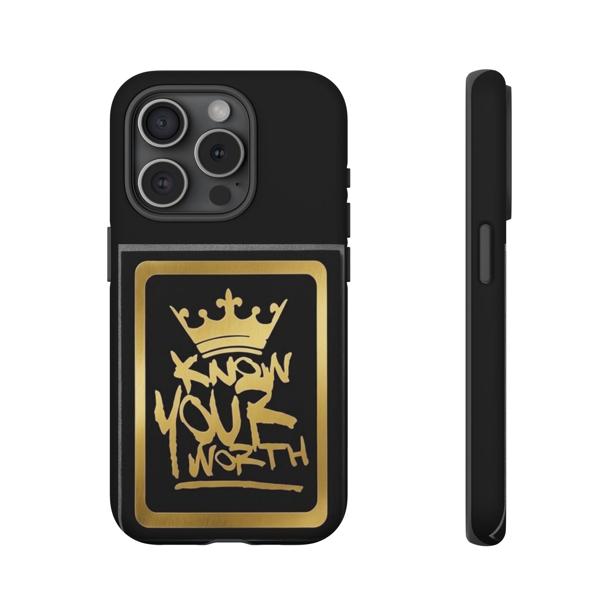 Know Your Worth 61920 - Gold Crown Cell Phone Case/ Cover