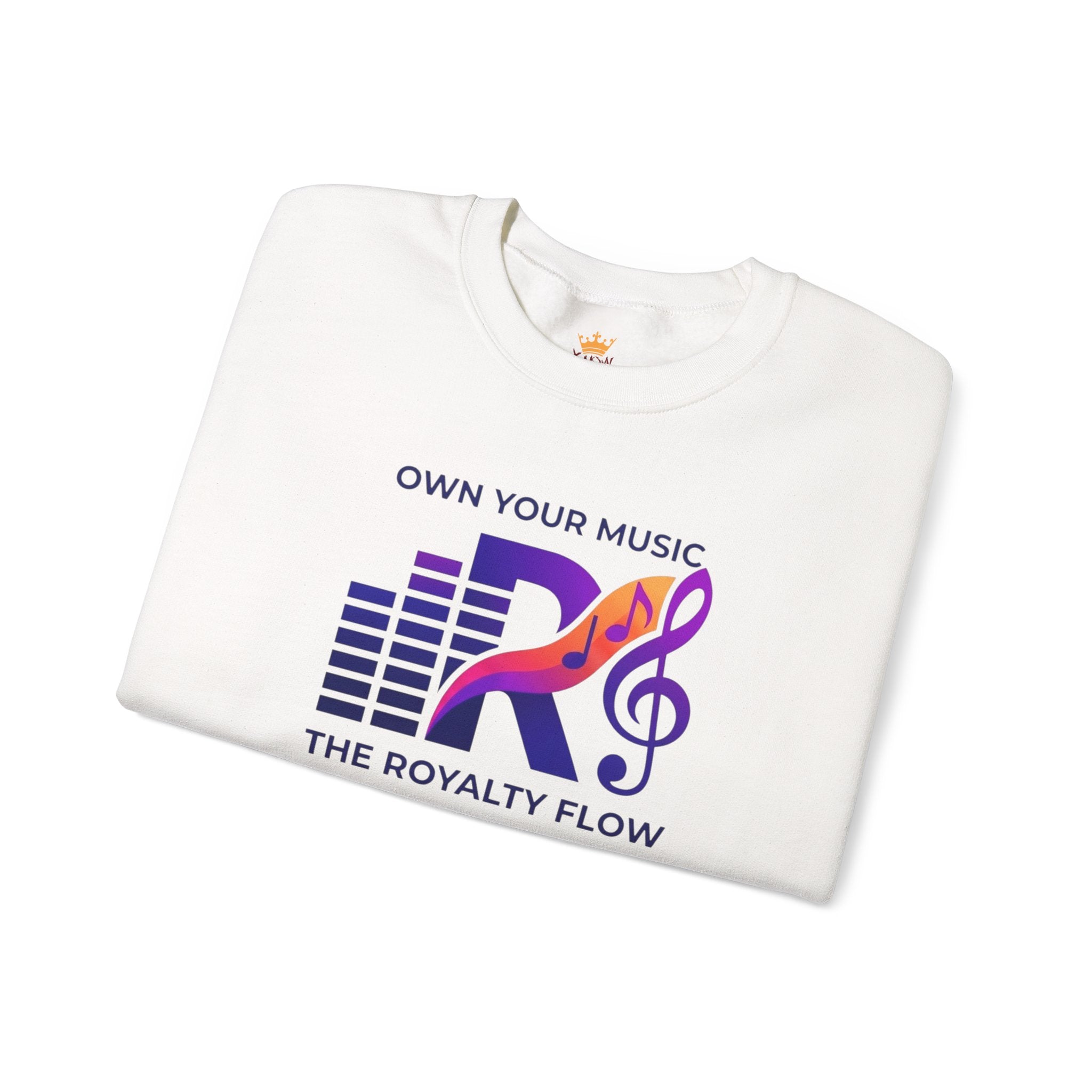 The Royalty Flow by KYW - Music Logo - 4 Colors Crewneck Sweatshirt