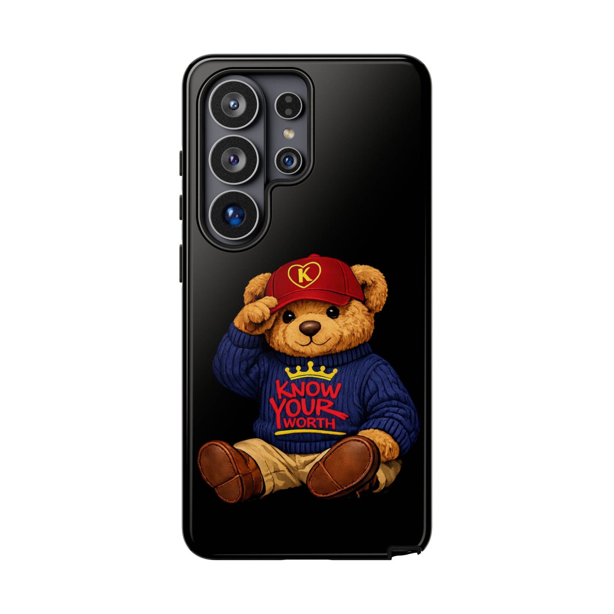 Know Your Worth - Teddy Bear - Cell Phone Case/ Cover
