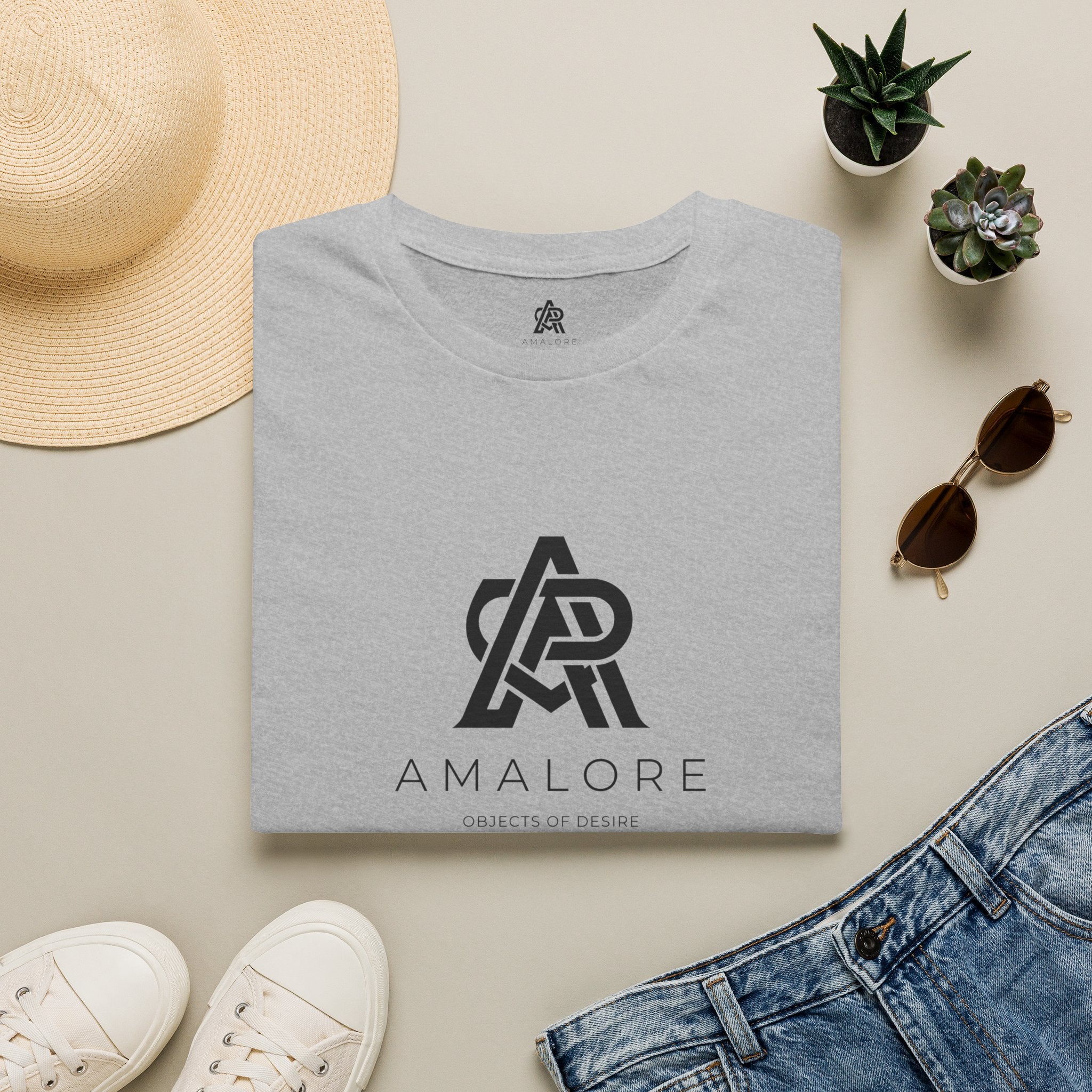 Amalore Logo T-Shirt — Minimalist Monogram Tee for Everyday Wear
