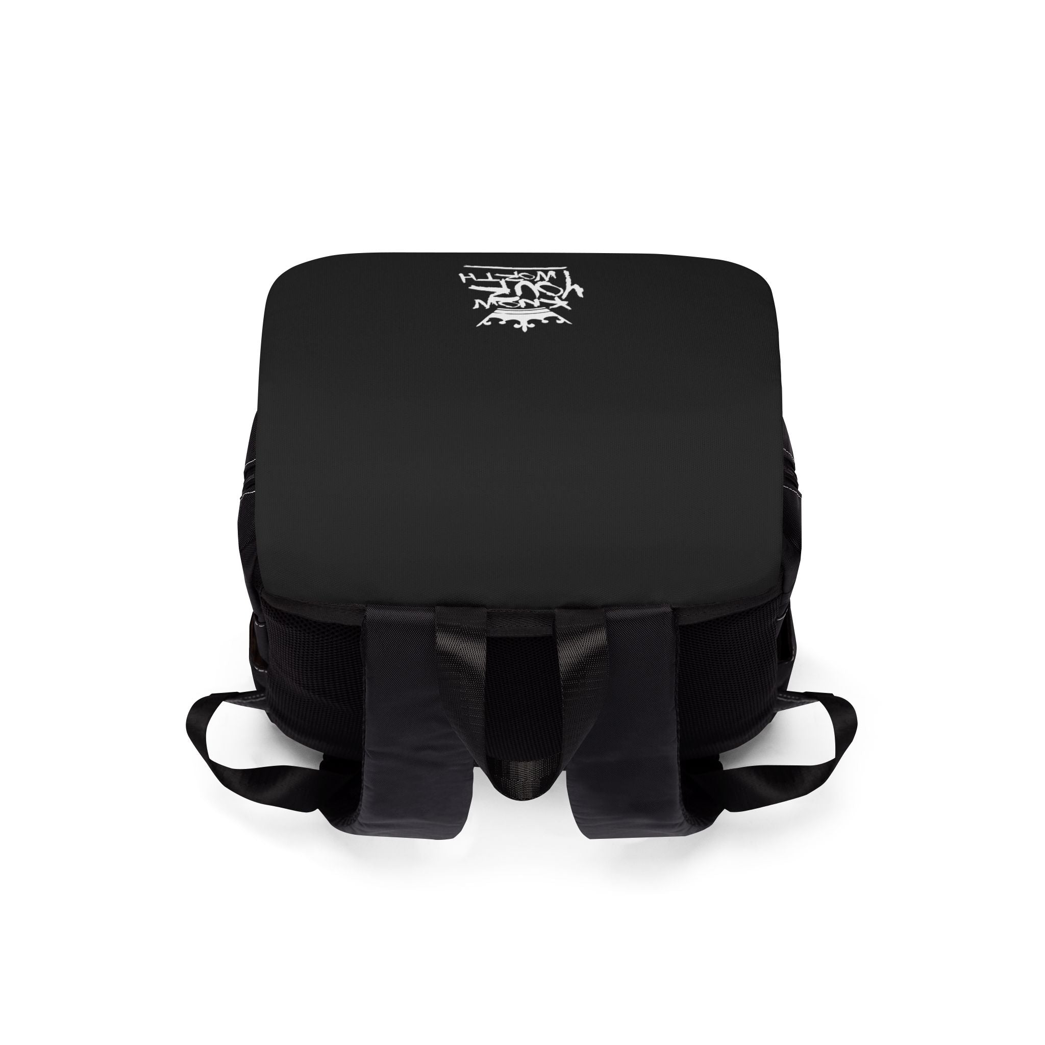 Know Your Worth Designer Crown Logo Casual Shoulder Backpack