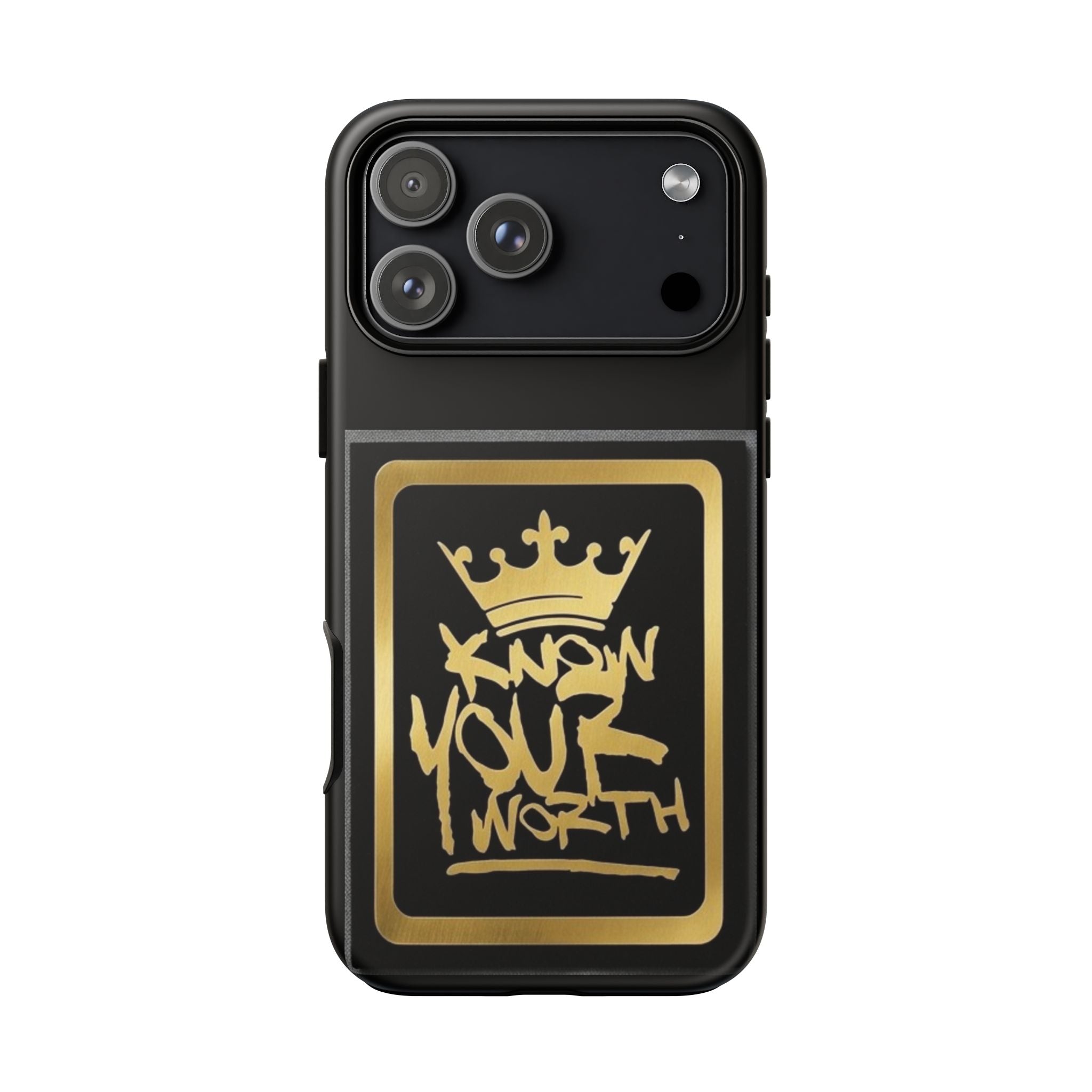 Know Your Worth 61920 - Gold Crown Cell Phone Case/ Cover