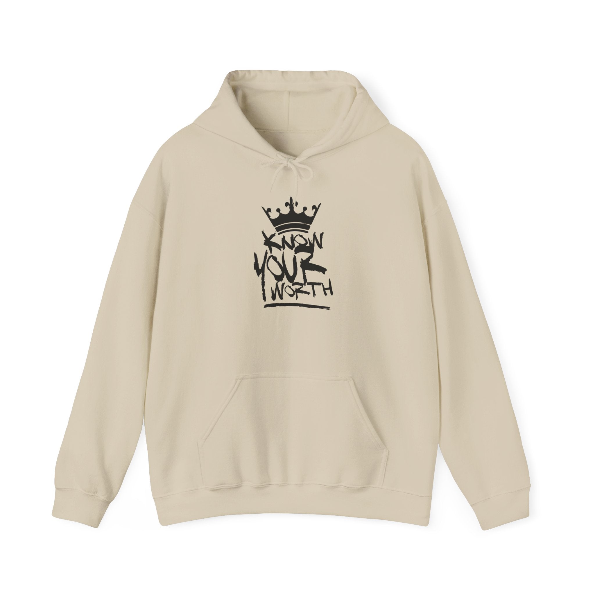 KYW — Inspirational Black Crown Graphic Hoodie