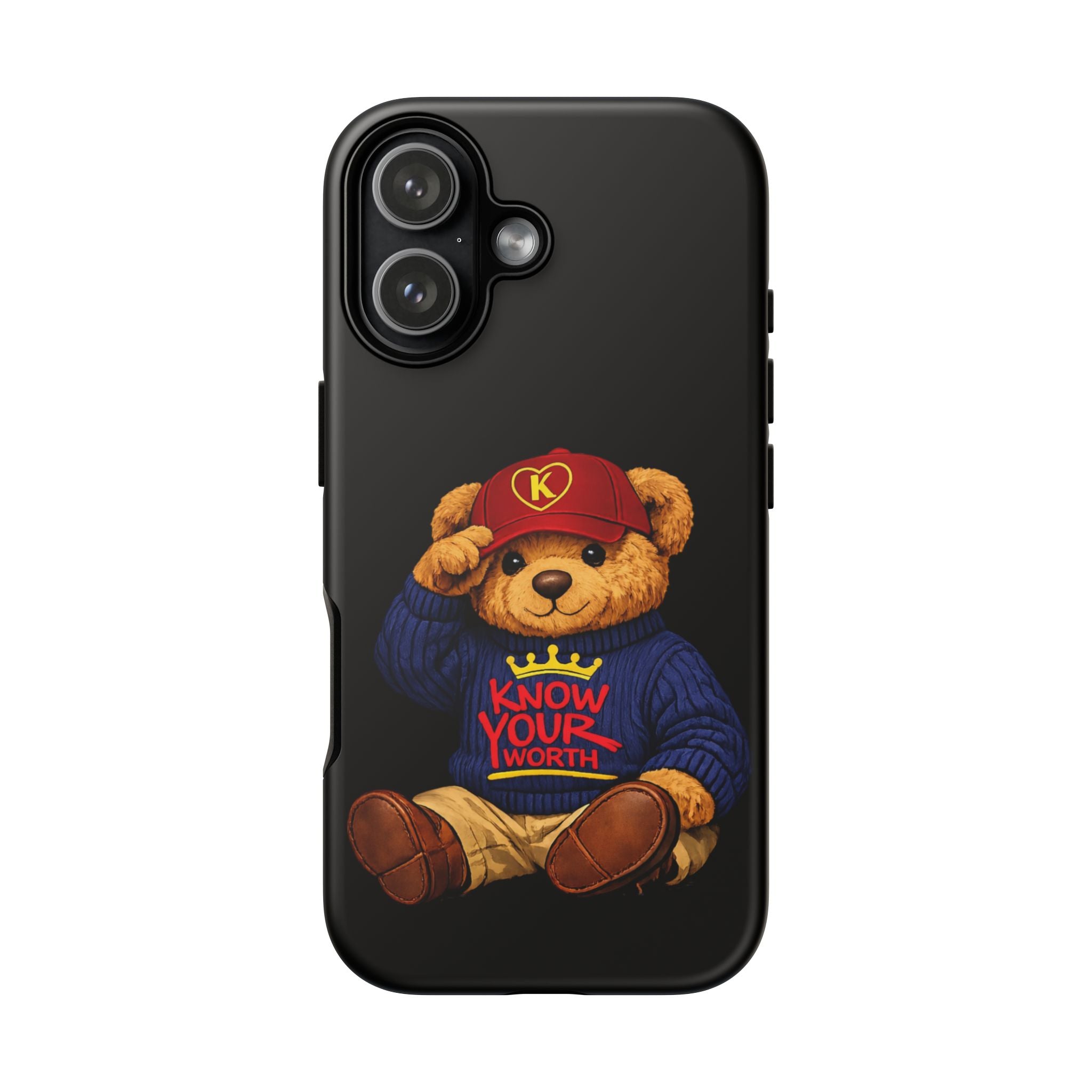 Know Your Worth - Teddy Bear - Cell Phone Case/ Cover