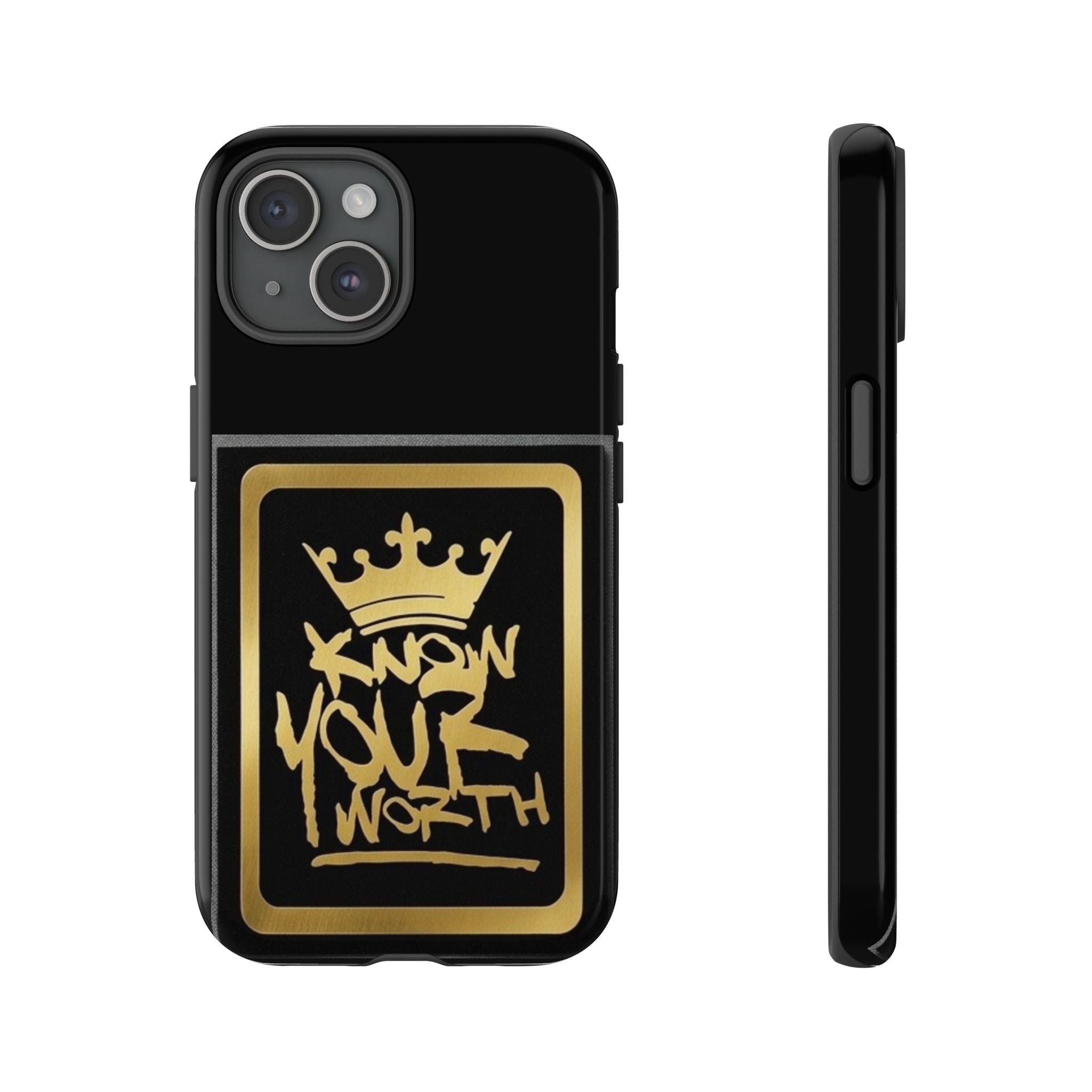 Know Your Worth 61920 - Gold Crown Cell Phone Case/ Cover