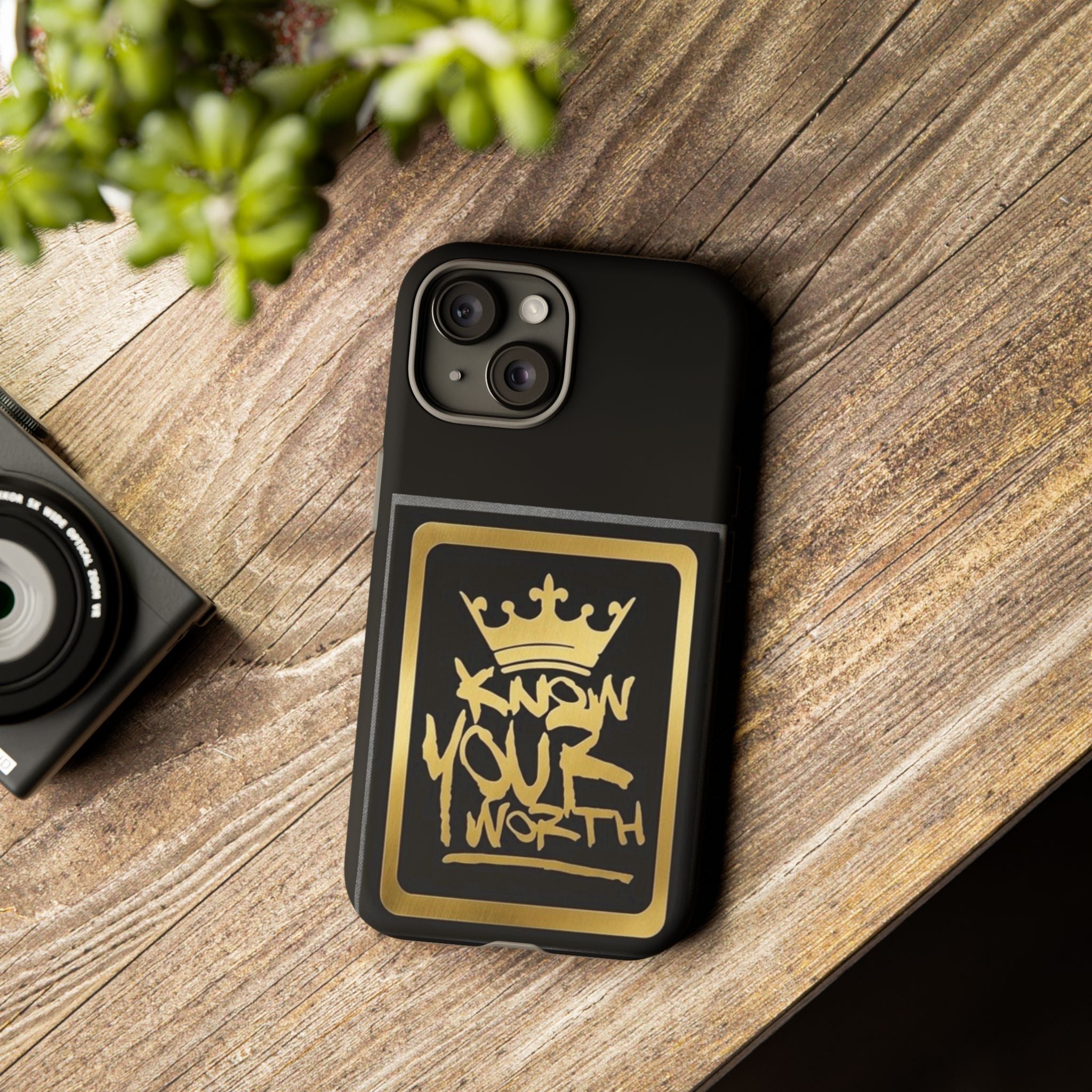 Know Your Worth 61920 - Gold Crown Cell Phone Case/ Cover