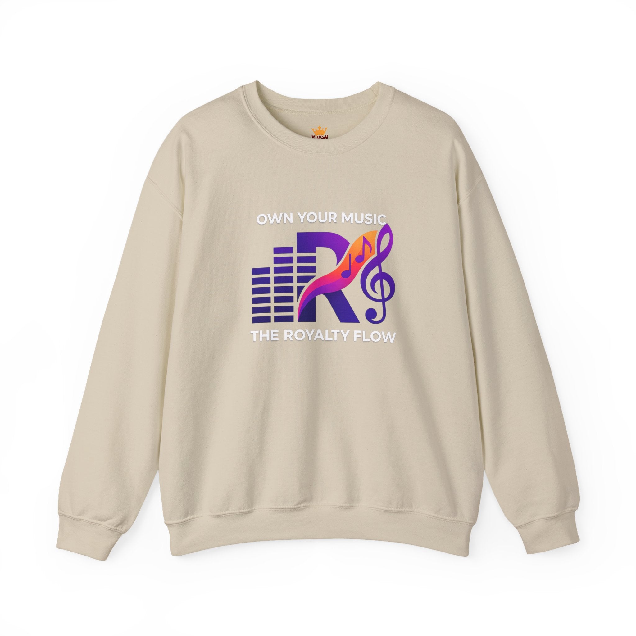 The Royalty Flow by KYW - Music Logo - Crewneck Sweatshirt