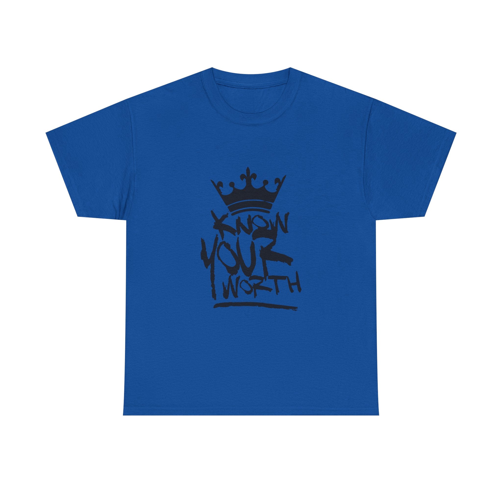 Know Your Worth T-Shirt — Inspirational Crown Graphic Tee