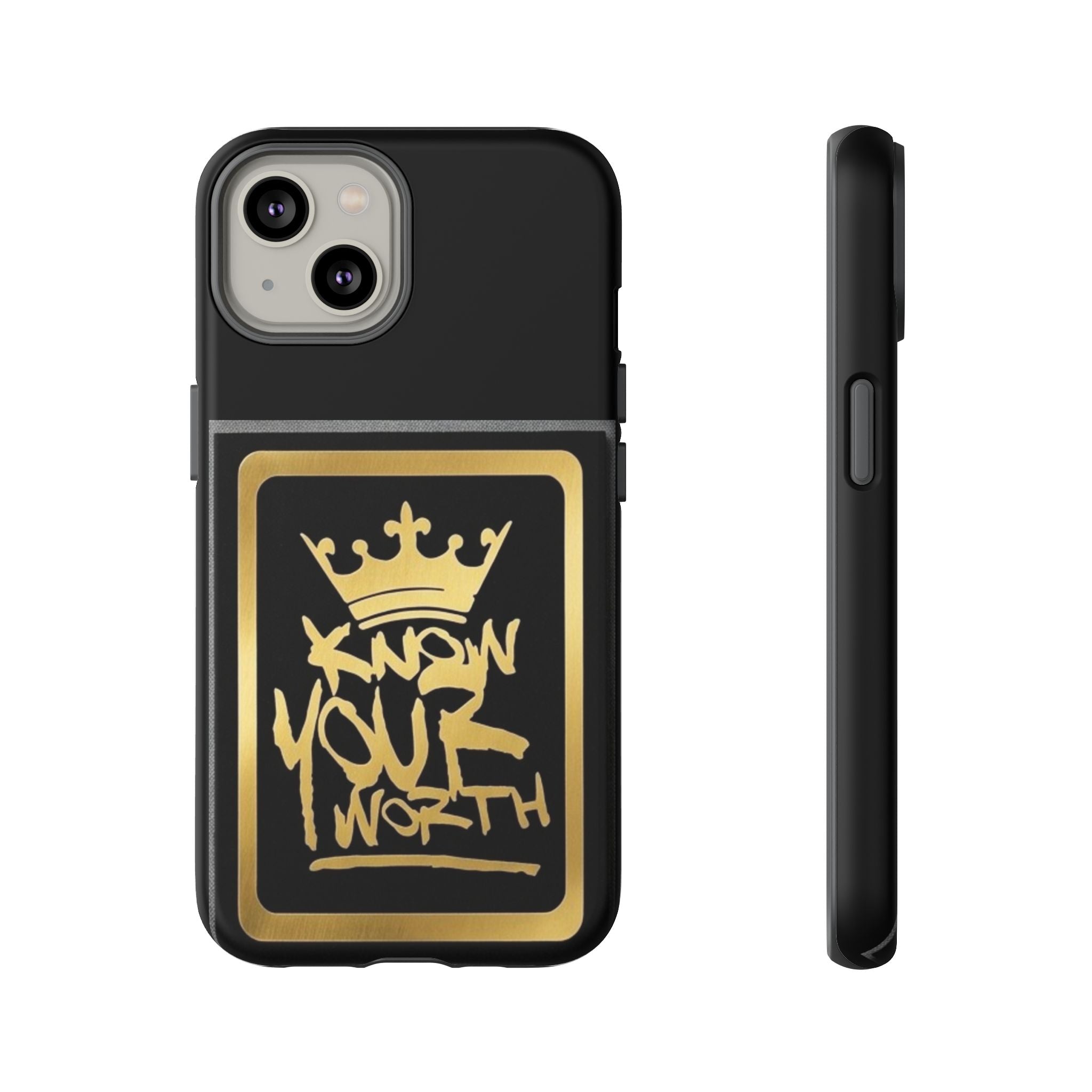 Know Your Worth 61920 - Gold Crown Cell Phone Case/ Cover