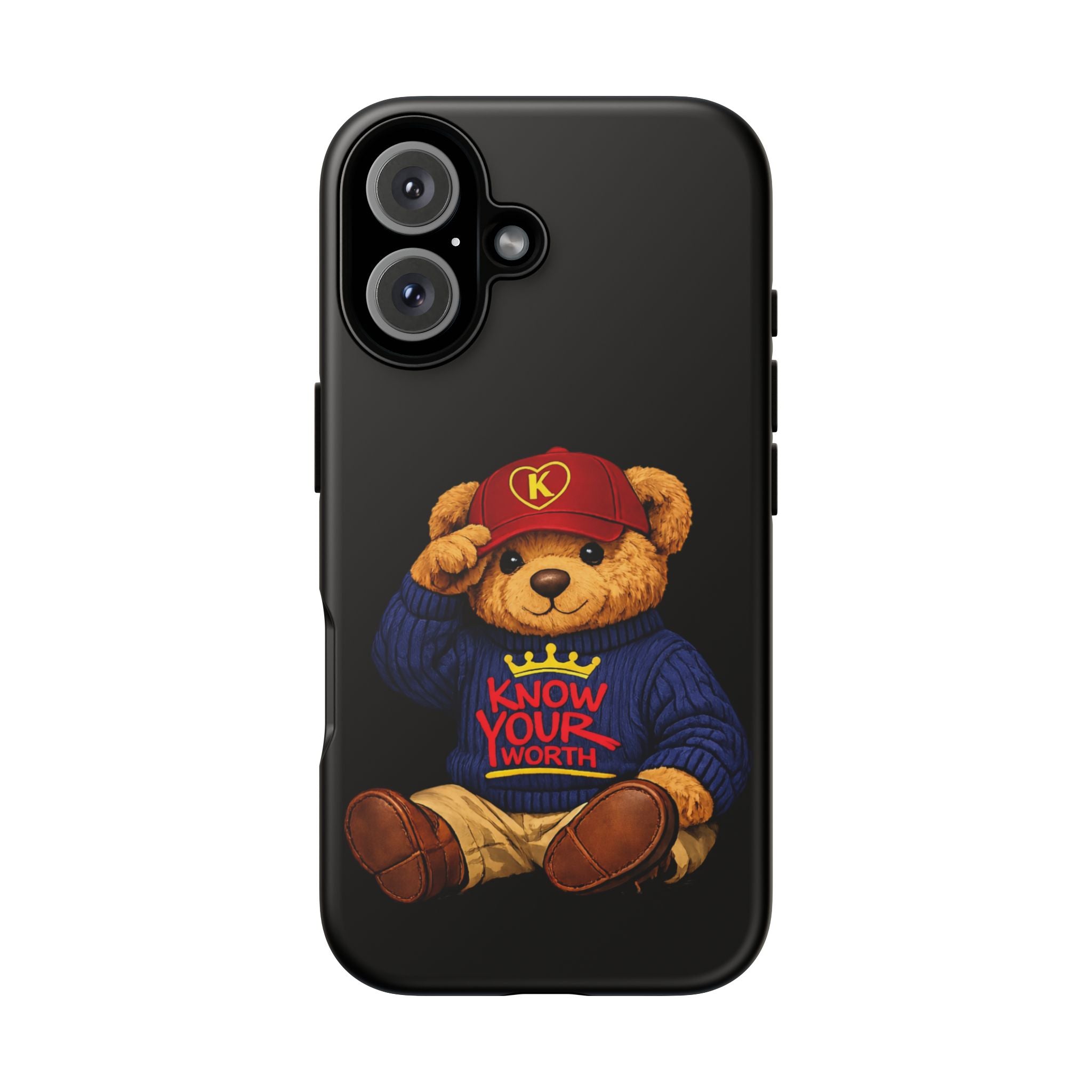 Know Your Worth - Teddy Bear - Cell Phone Case/ Cover