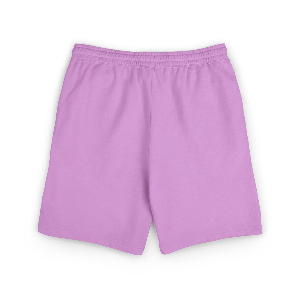 Embroidered - Know Your Worth Est. 61920 - Teddy Bear Fleece Sweat Shorts — Lightweight Garment-Dyed Lounge Shorts