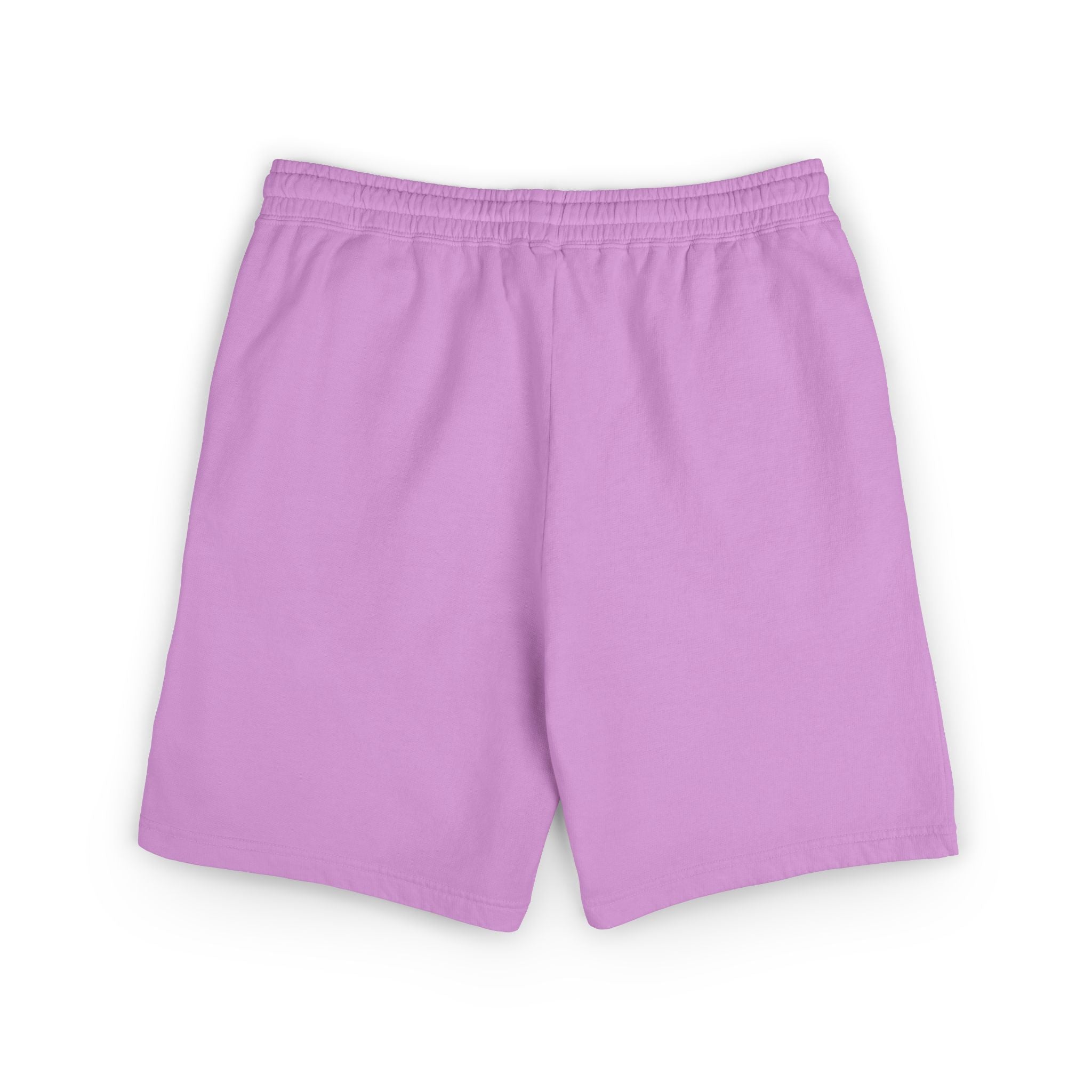 Embroidered - Know Your Worth Est. 61920 - Teddy Bear Fleece Sweat Shorts — Lightweight Garment-Dyed Lounge Shorts