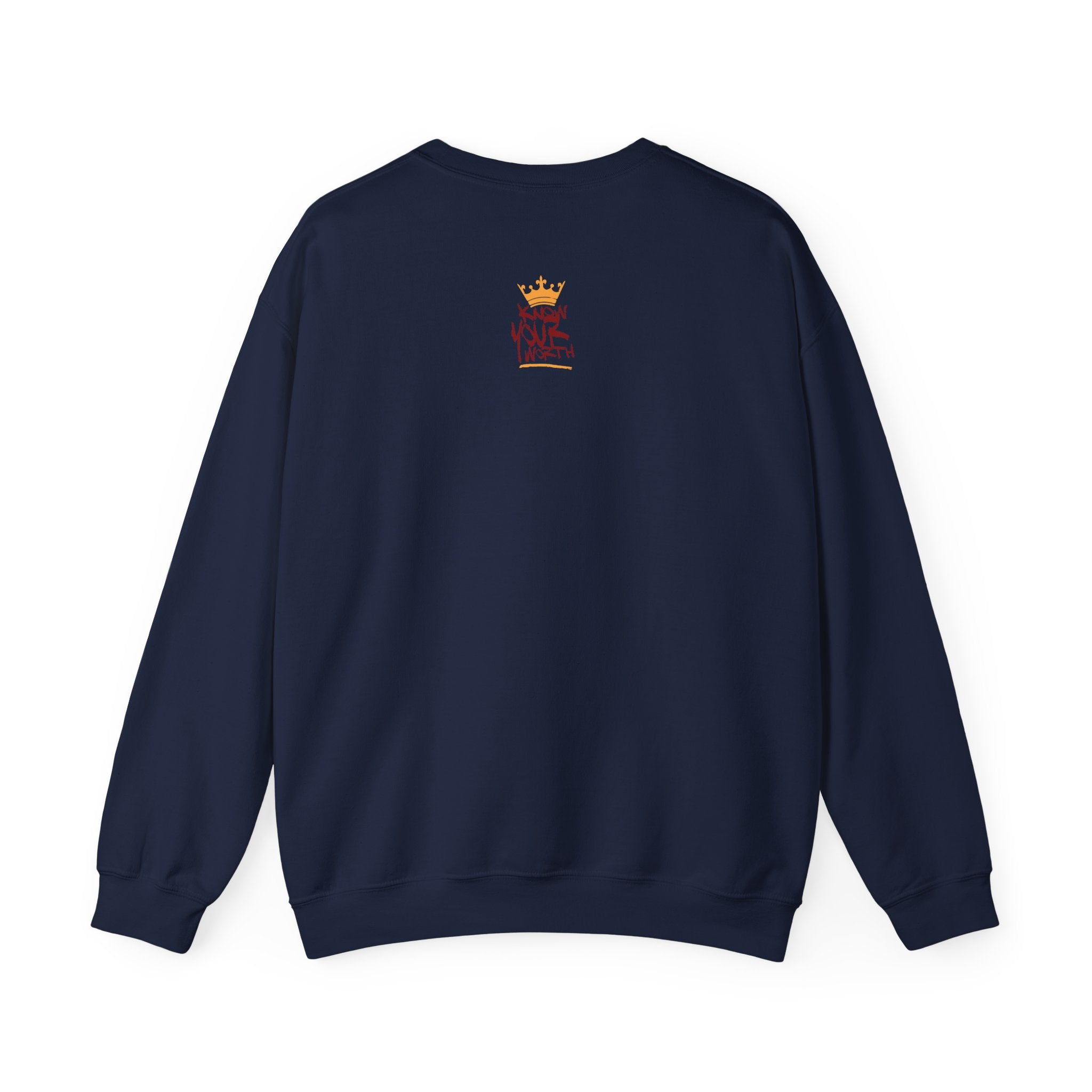Know Your Worth - Royal KYW Bear Graphic - Crewneck Sweatshirt