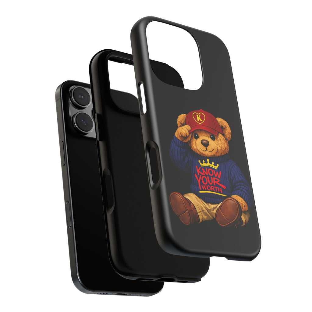 Know Your Worth - Teddy Bear - Cell Phone Case/ Cover