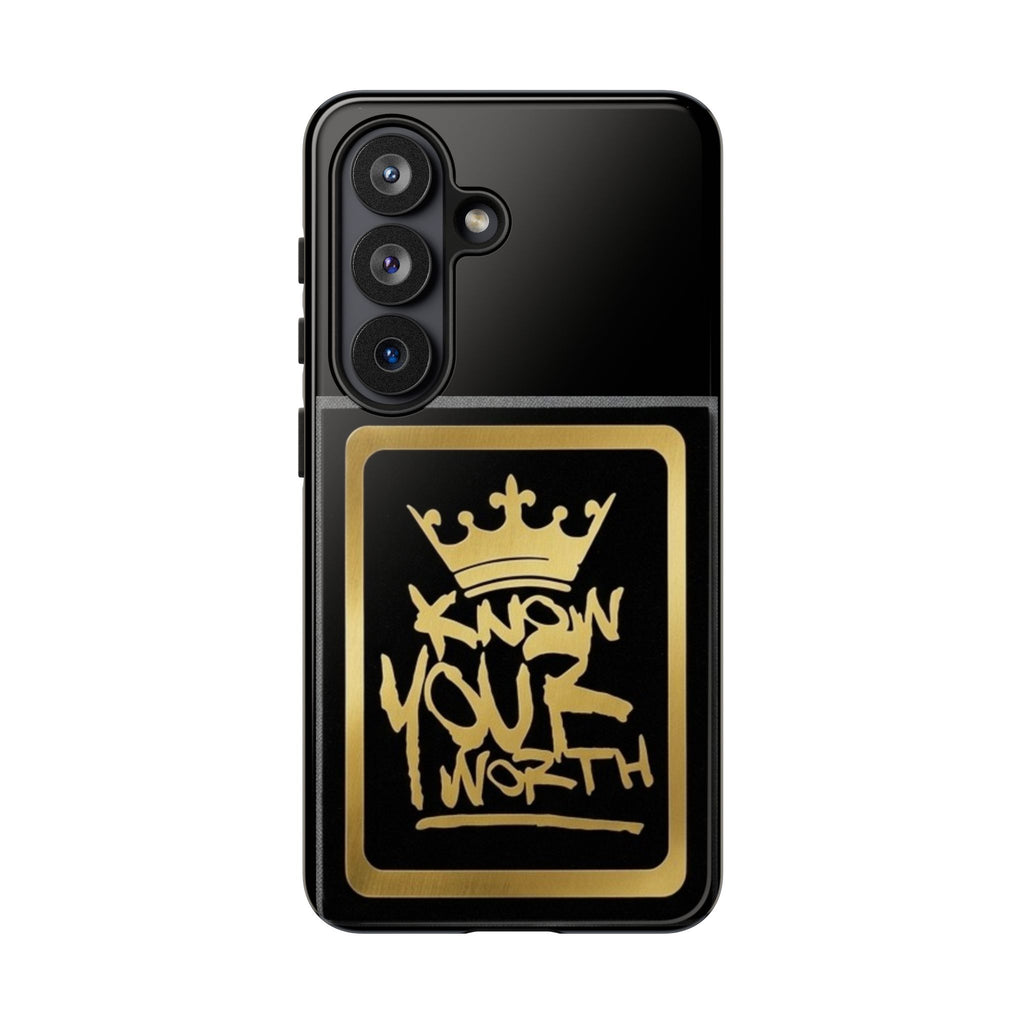 Know Your Worth 61920 - Gold Crown Cell Phone Case/ Cover