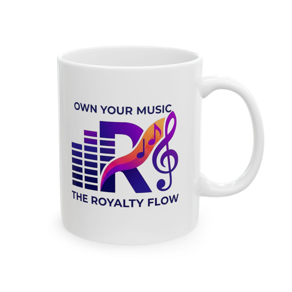 Music Lover Ceramic Mug — "The Royalty Flow by KYW" Inspirational Coffee Cup (11oz/15oz)