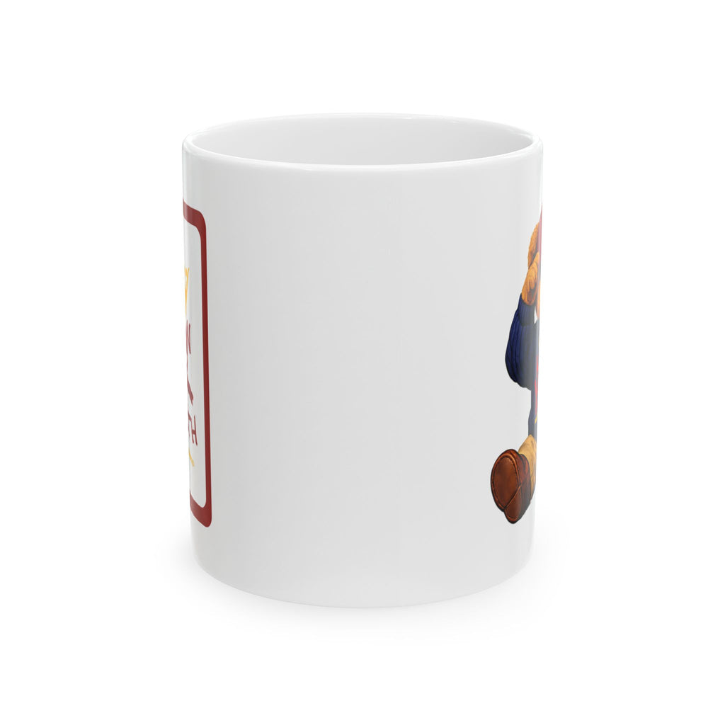 Know Your Worth Cozy Bear Illustration - Coffee Cup (11oz, 15oz)