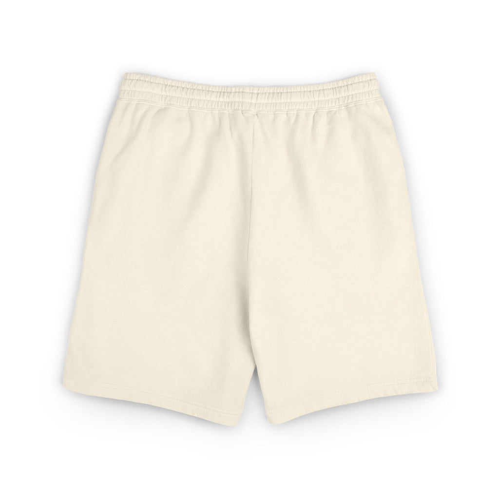 Embroidered - Know Your Worth Est. 61920 - Teddy Bear Fleece Sweat Shorts — Lightweight Garment-Dyed Lounge Shorts