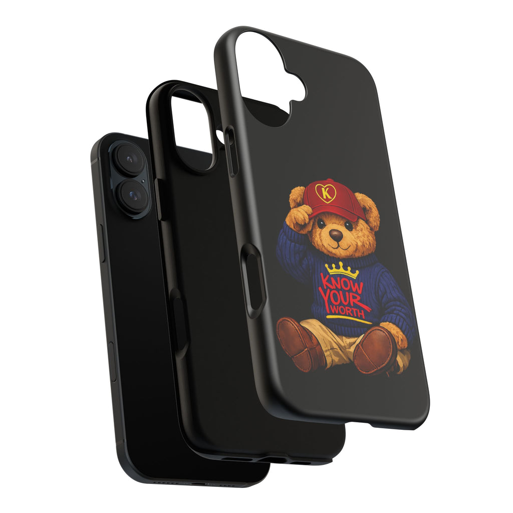 Know Your Worth - Teddy Bear - Cell Phone Case/ Cover