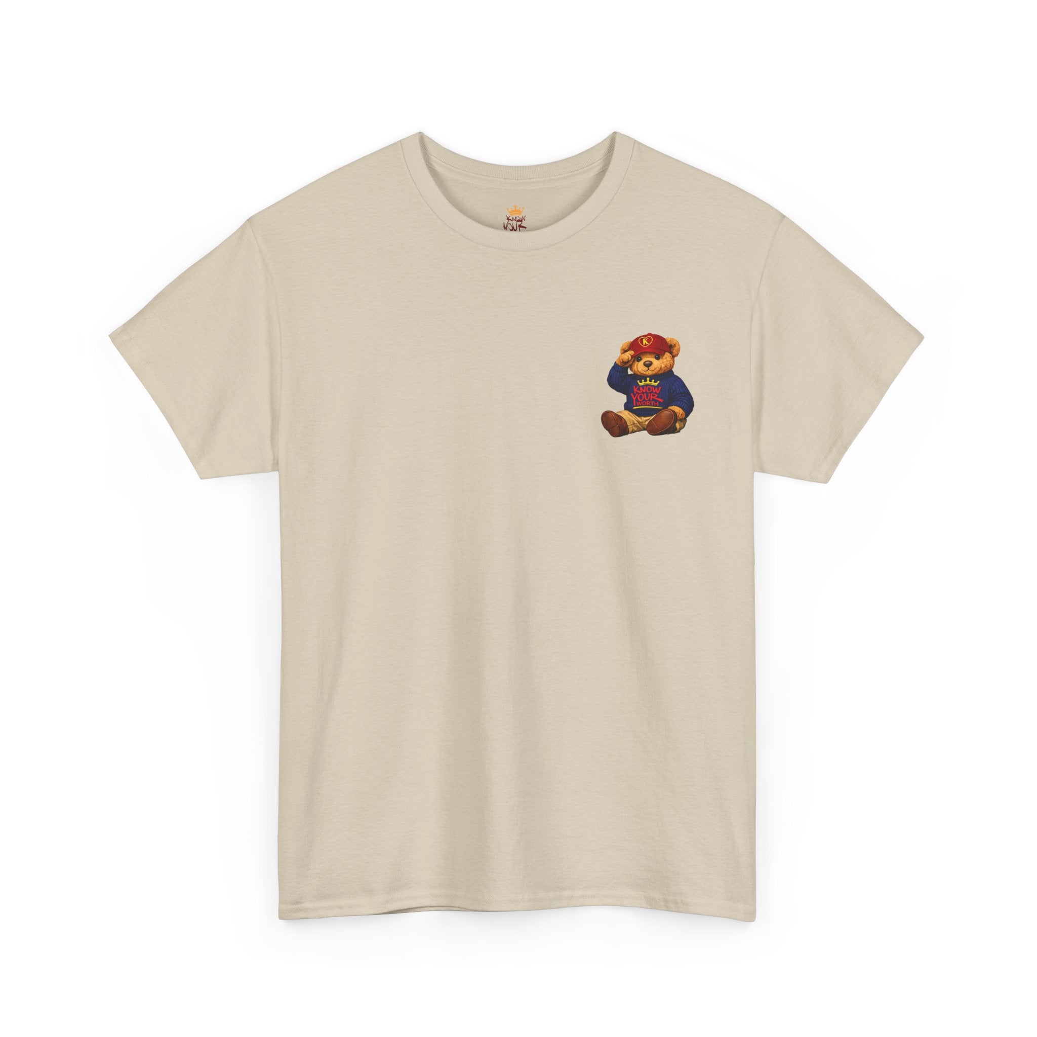Know Your Worth EST. 6.19.20 — Inspirational Small Teddy Bear Graphic Tee