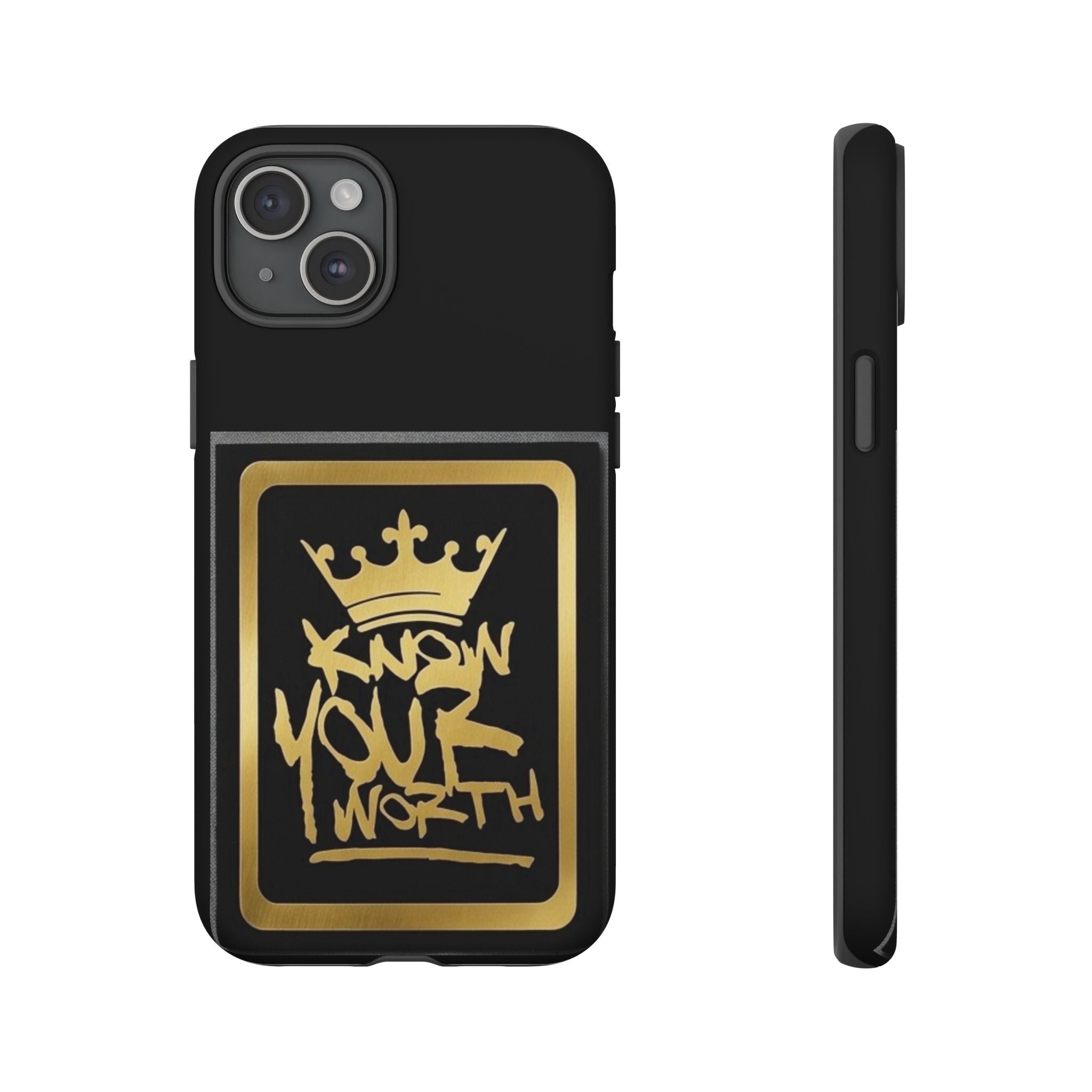Know Your Worth 61920 - Gold Crown Cell Phone Case/ Cover