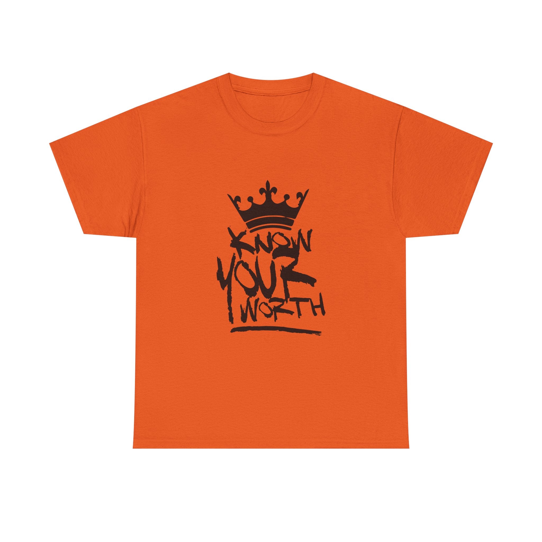 Know Your Worth T-Shirt — Inspirational Crown Graphic Tee