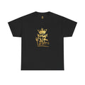 Know Your Worth Black GOLD CROWN Tee — Inspirational Graphic Tee
