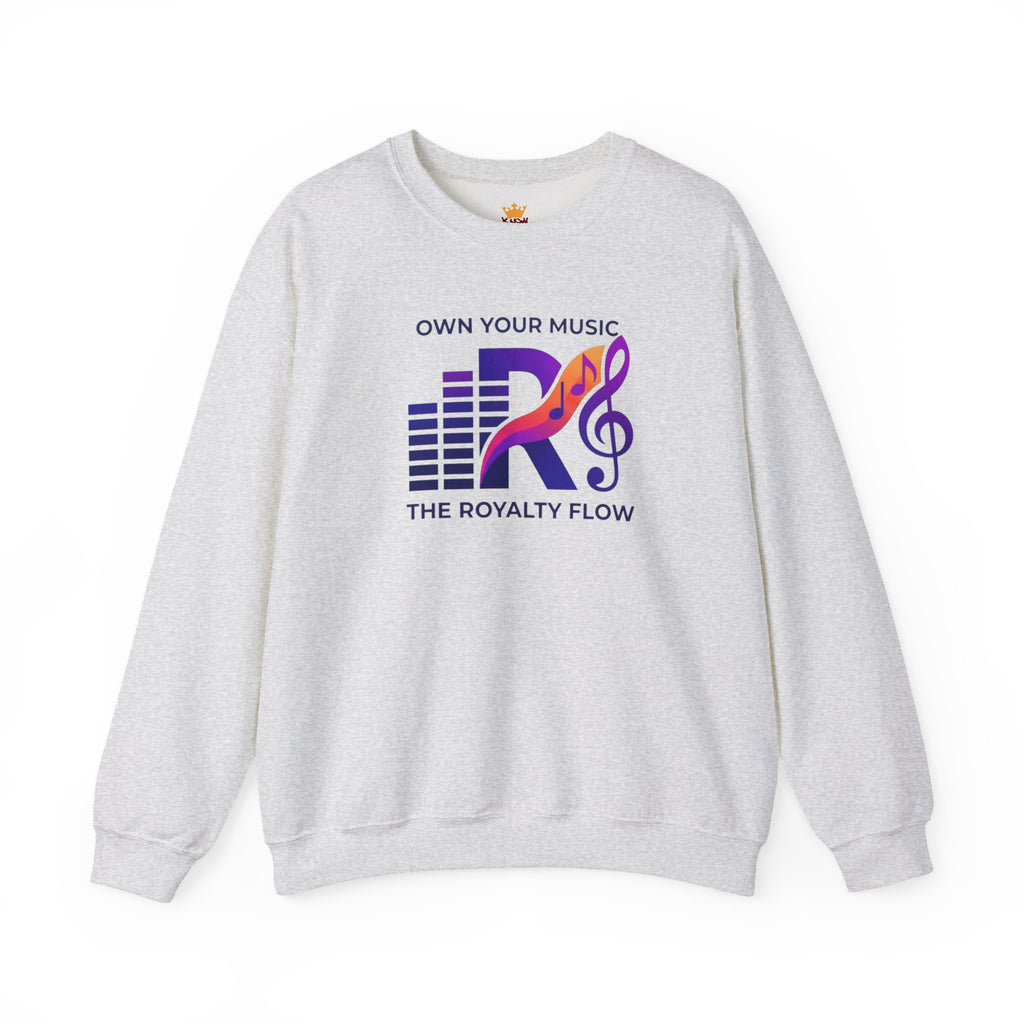 The Royalty Flow by KYW - Music Logo - 4 Colors Crewneck Sweatshirt