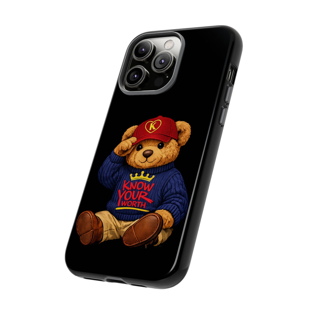 Know Your Worth - Teddy Bear - Cell Phone Case/ Cover