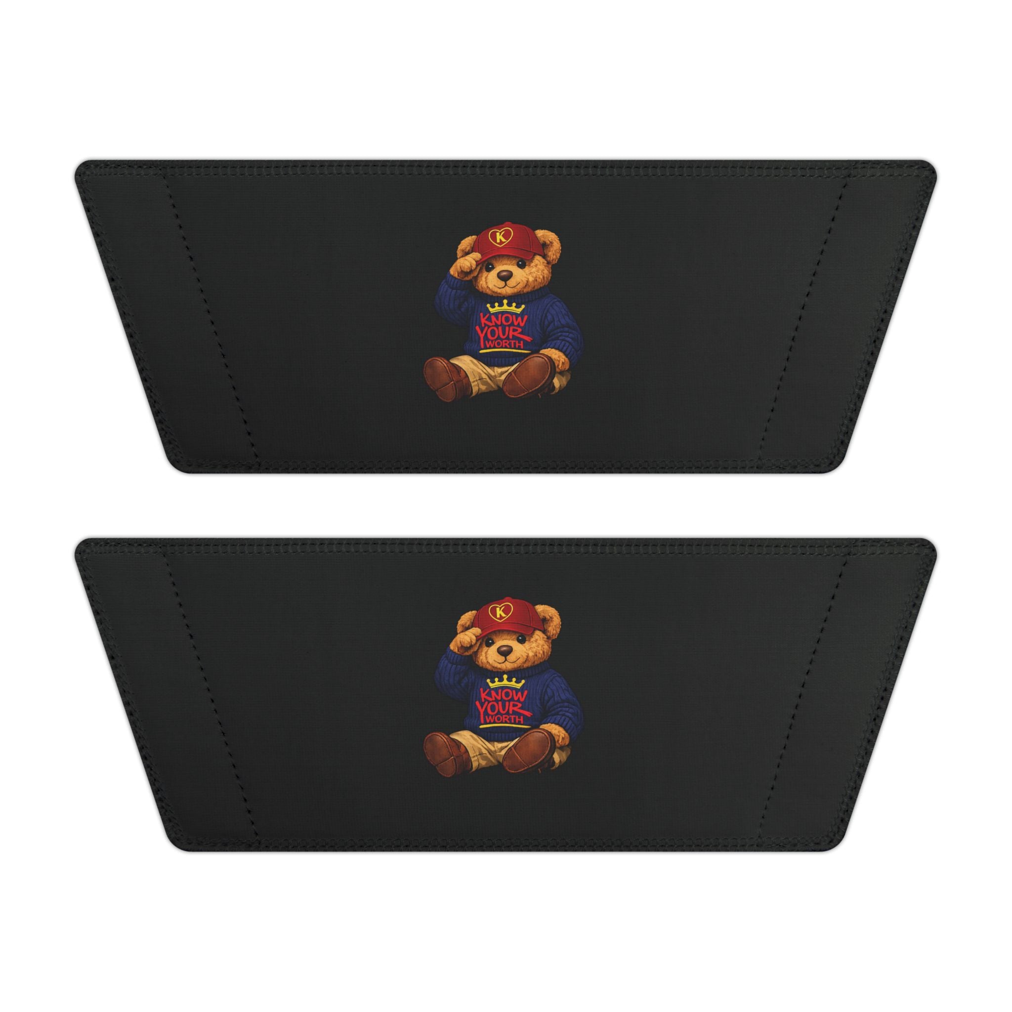 Men's Know Your Worth - Slide with Removable Strap — Vintage Teddy Bear Design