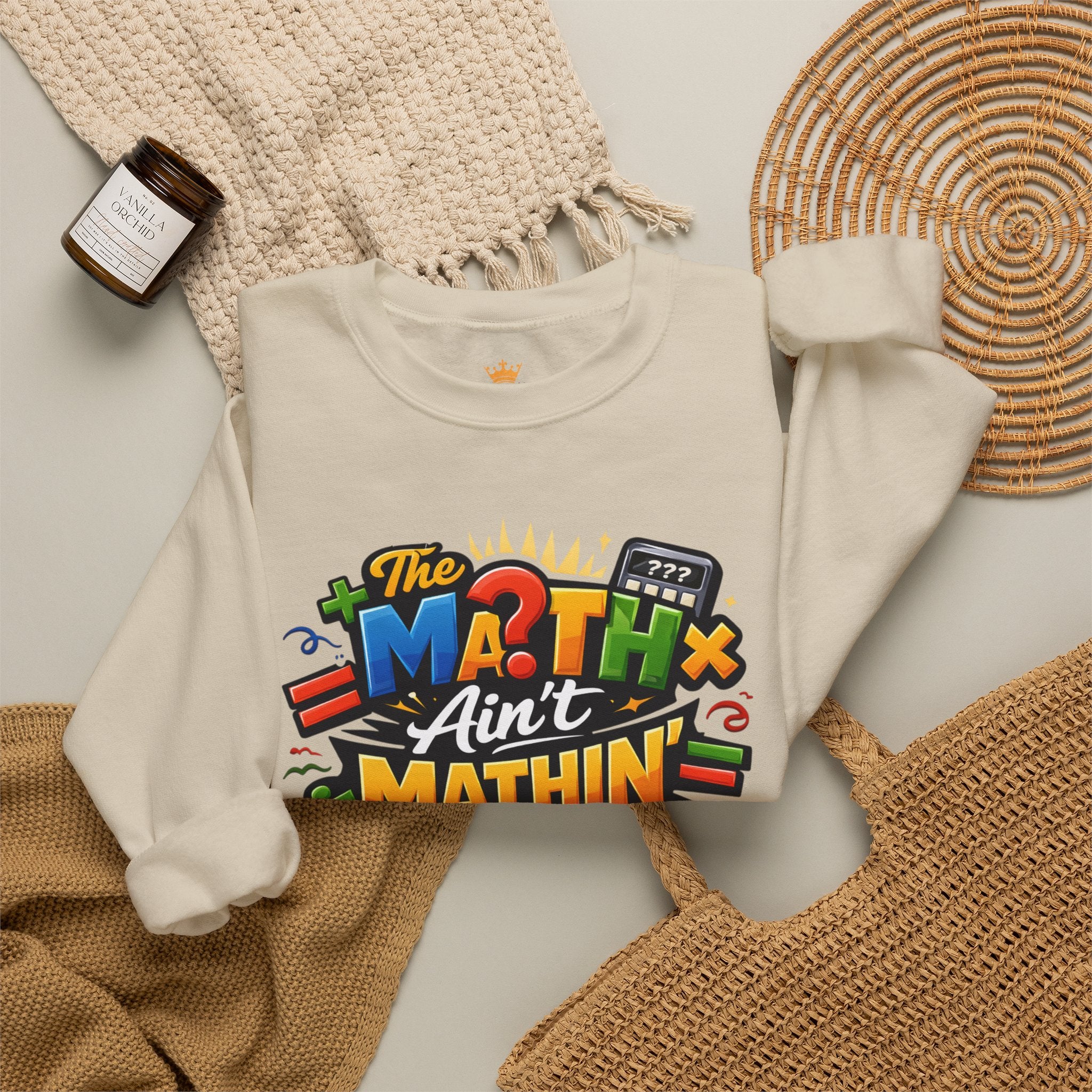 The Math Ain't Mathin - Grafitti Graphic - Crewneck Sweatshirt
