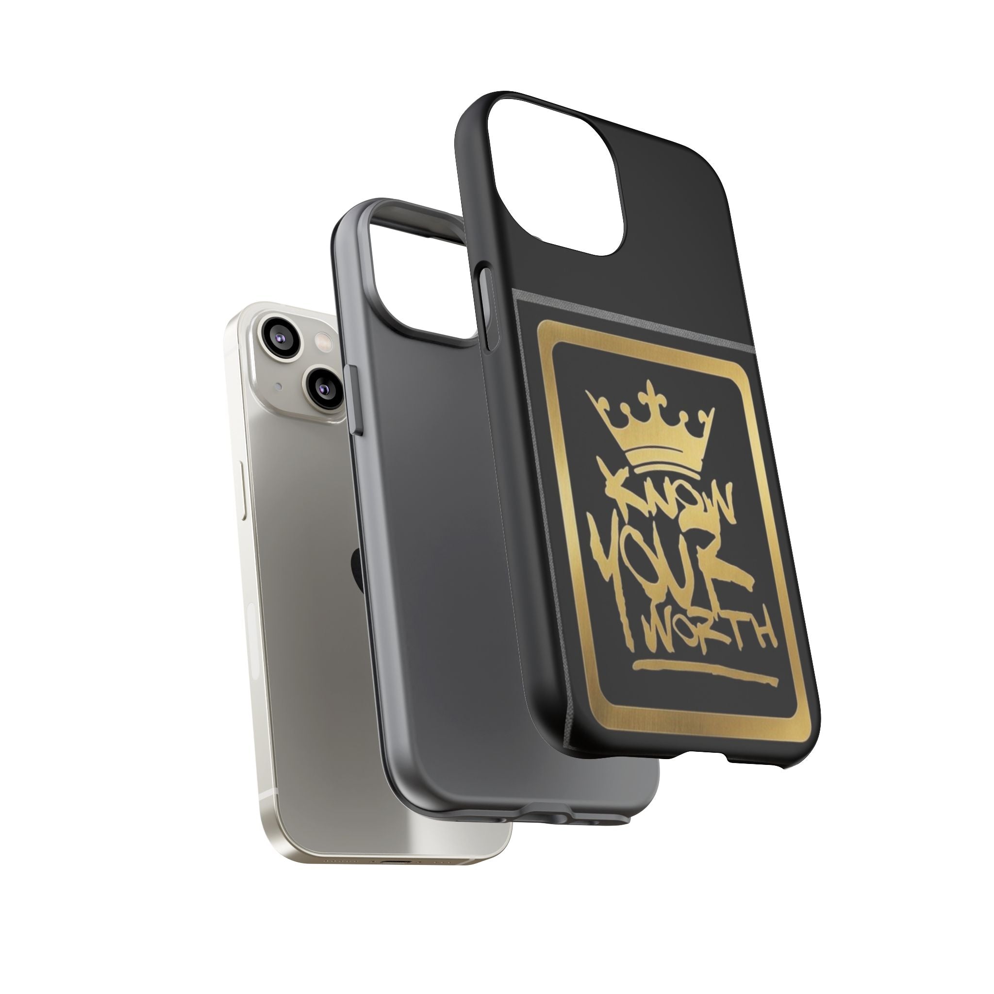 Know Your Worth 61920 - Gold Crown Cell Phone Case/ Cover