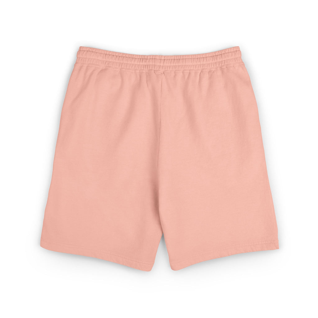 Embroidered - Know Your Worth Est. 61920 - Teddy Bear Fleece Sweat Shorts — Lightweight Garment-Dyed Lounge Shorts