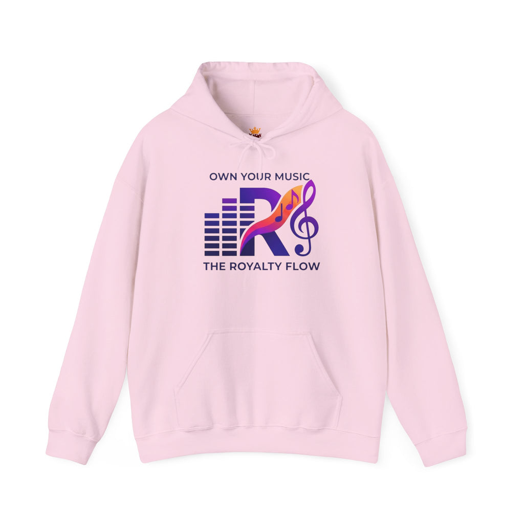 The Royal Flow by KYW - Hoodie — White or Pink _ Music Logo - Pullover