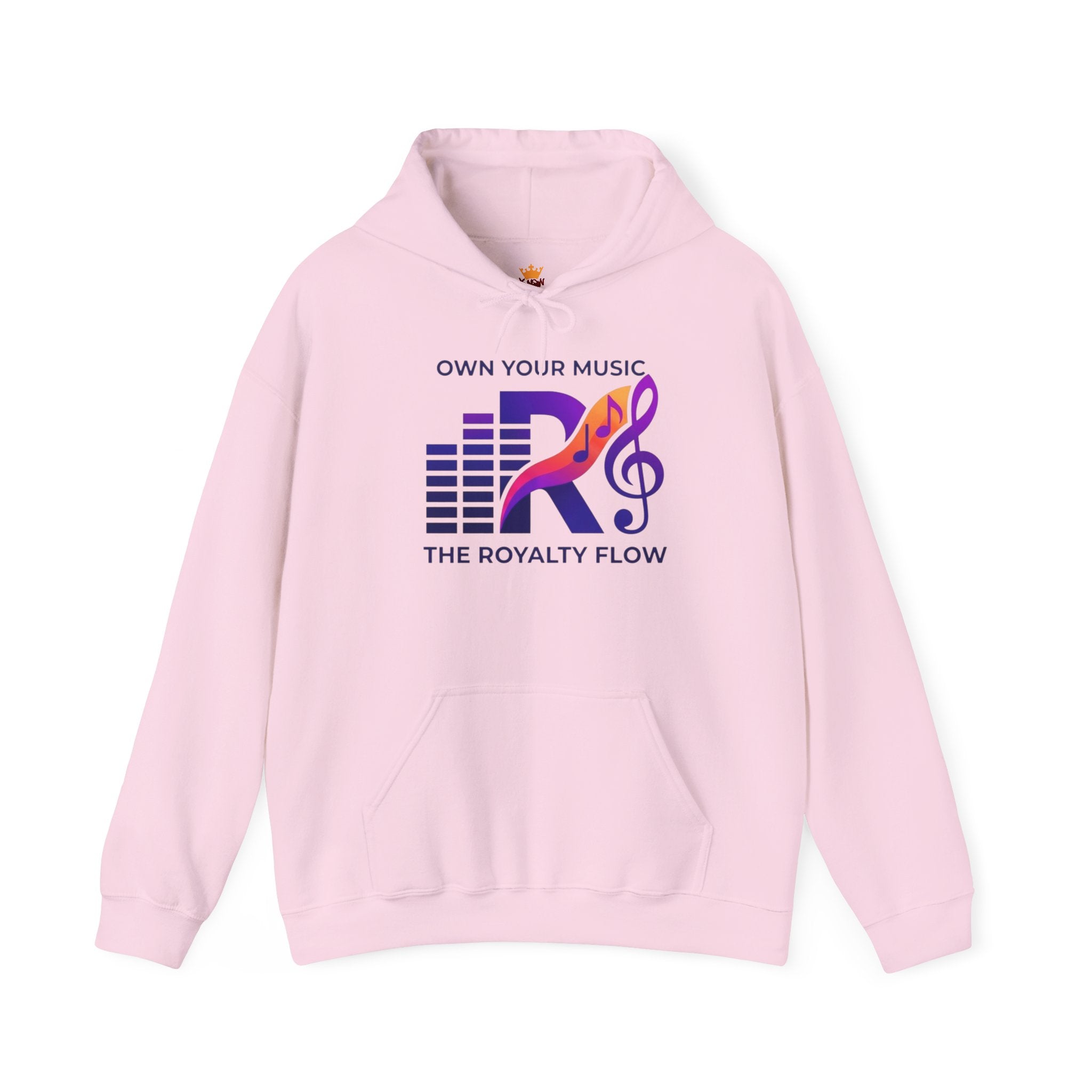 The Royal Flow by KYW - Hoodie — White or Pink _ Music Logo - Pullover
