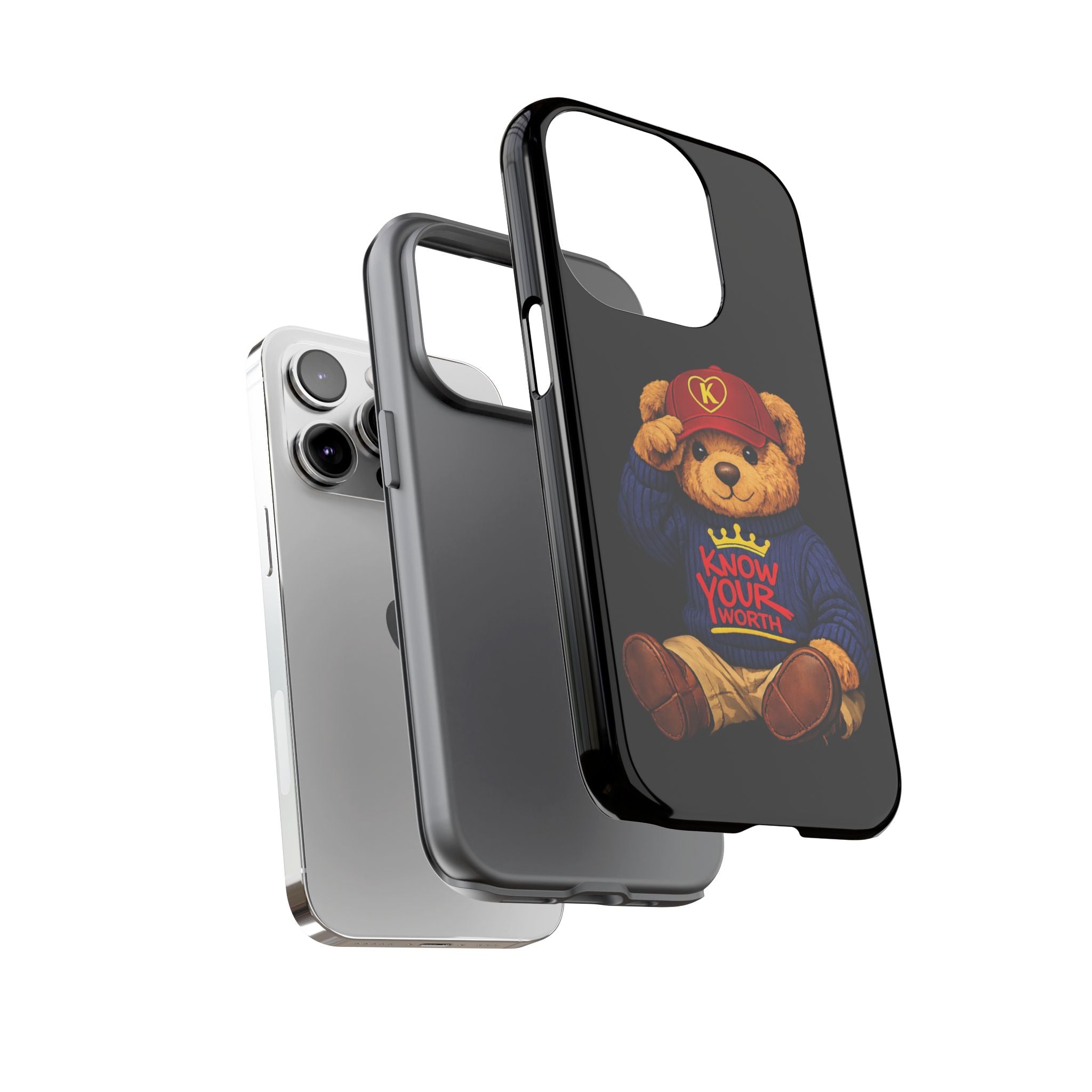 Know Your Worth - Teddy Bear - Cell Phone Case/ Cover