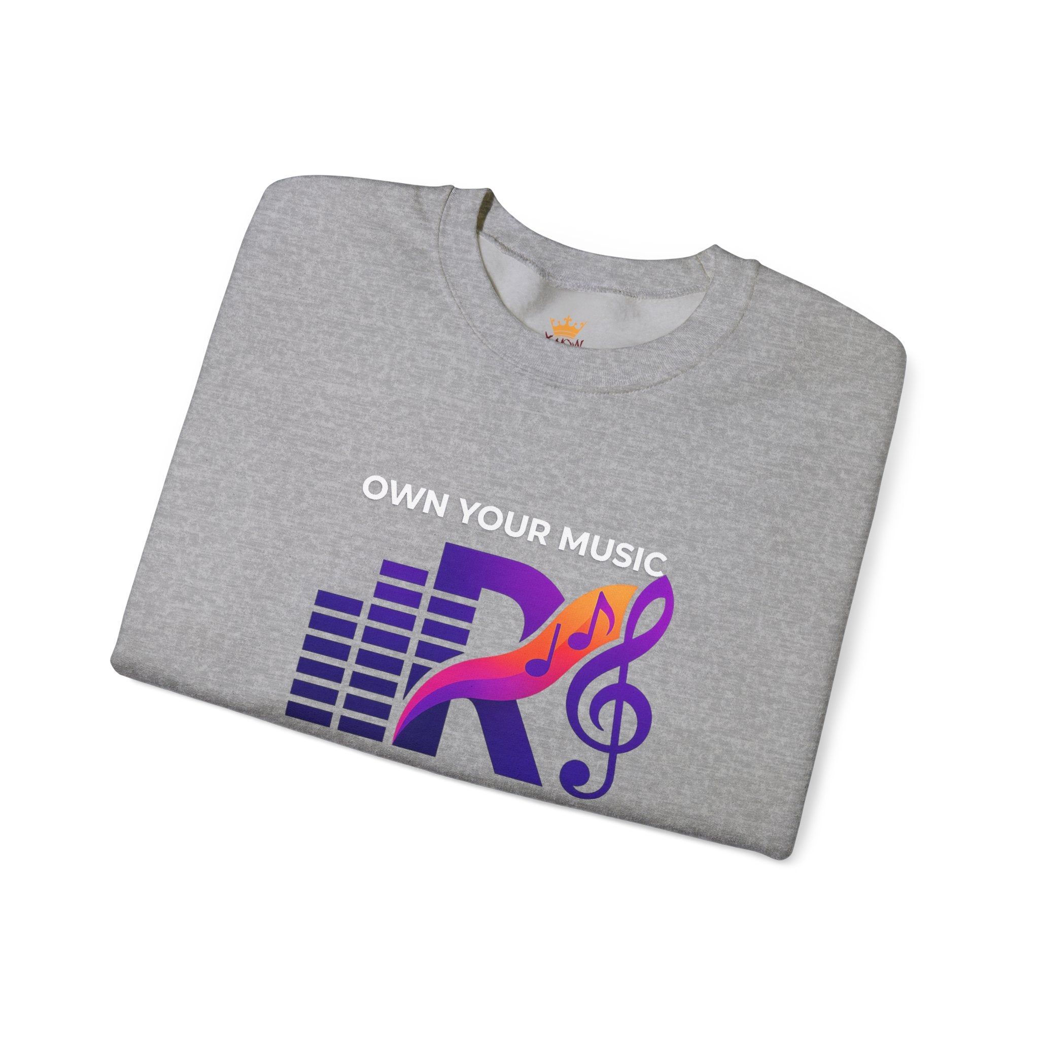 The Royalty Flow by KYW - Music Logo - Crewneck Sweatshirt