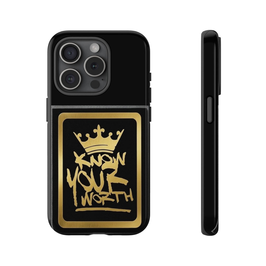 Know Your Worth 61920 - Gold Crown Cell Phone Case/ Cover