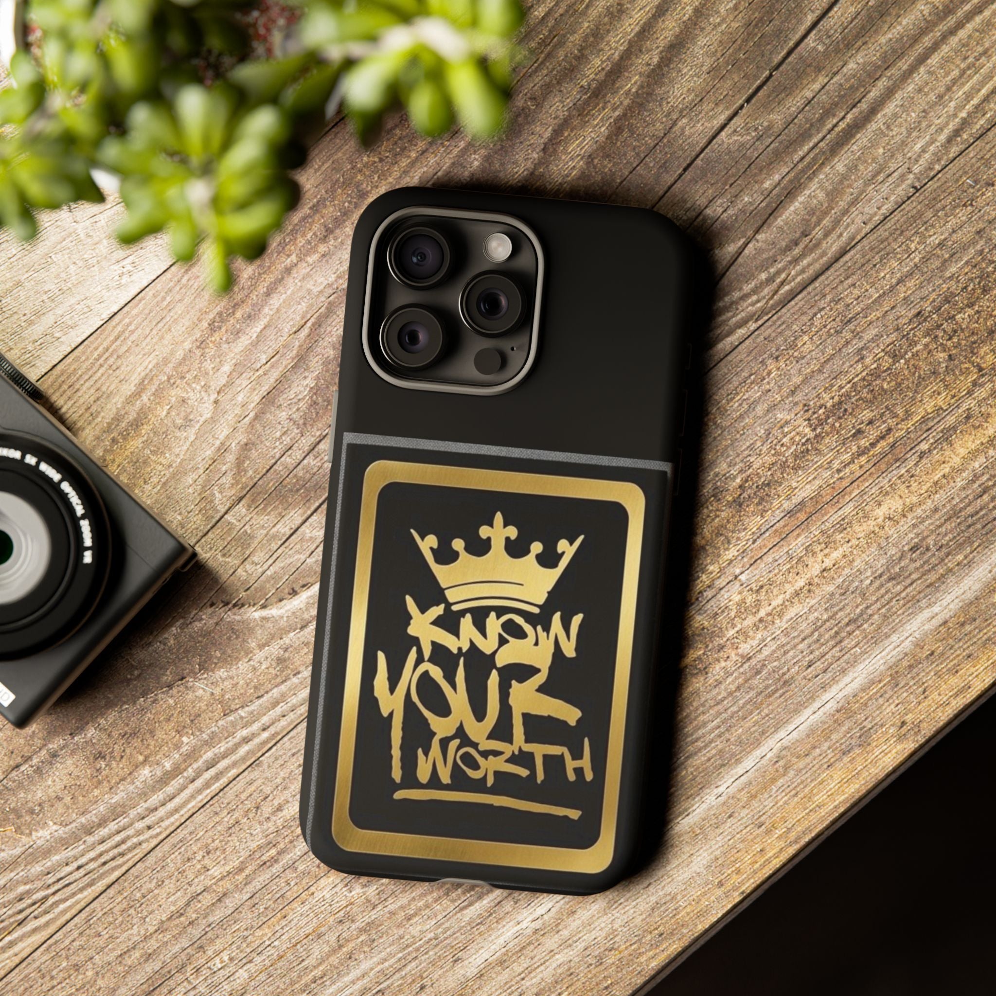 Know Your Worth 61920 - Gold Crown Cell Phone Case/ Cover