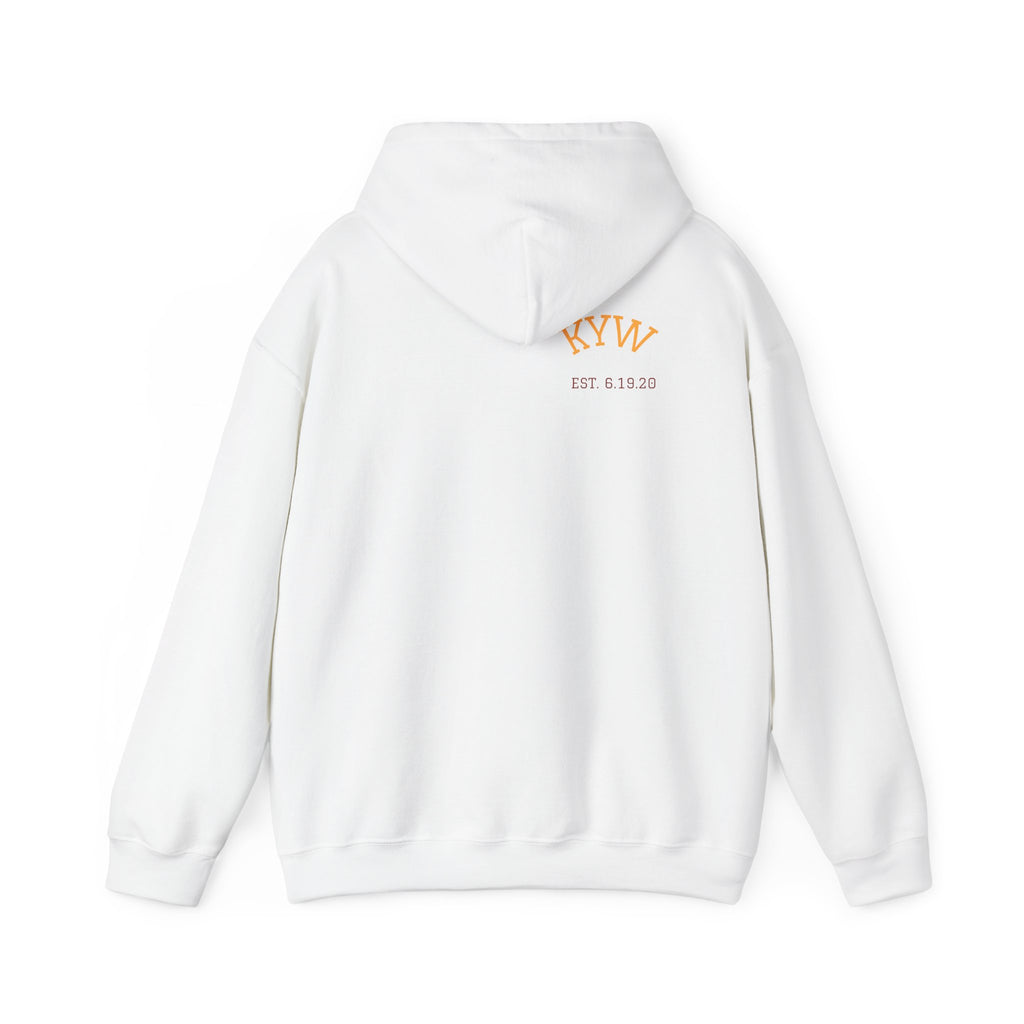 KYW — Inspirational Gold & Burgundy Crown Graphic Hoodie