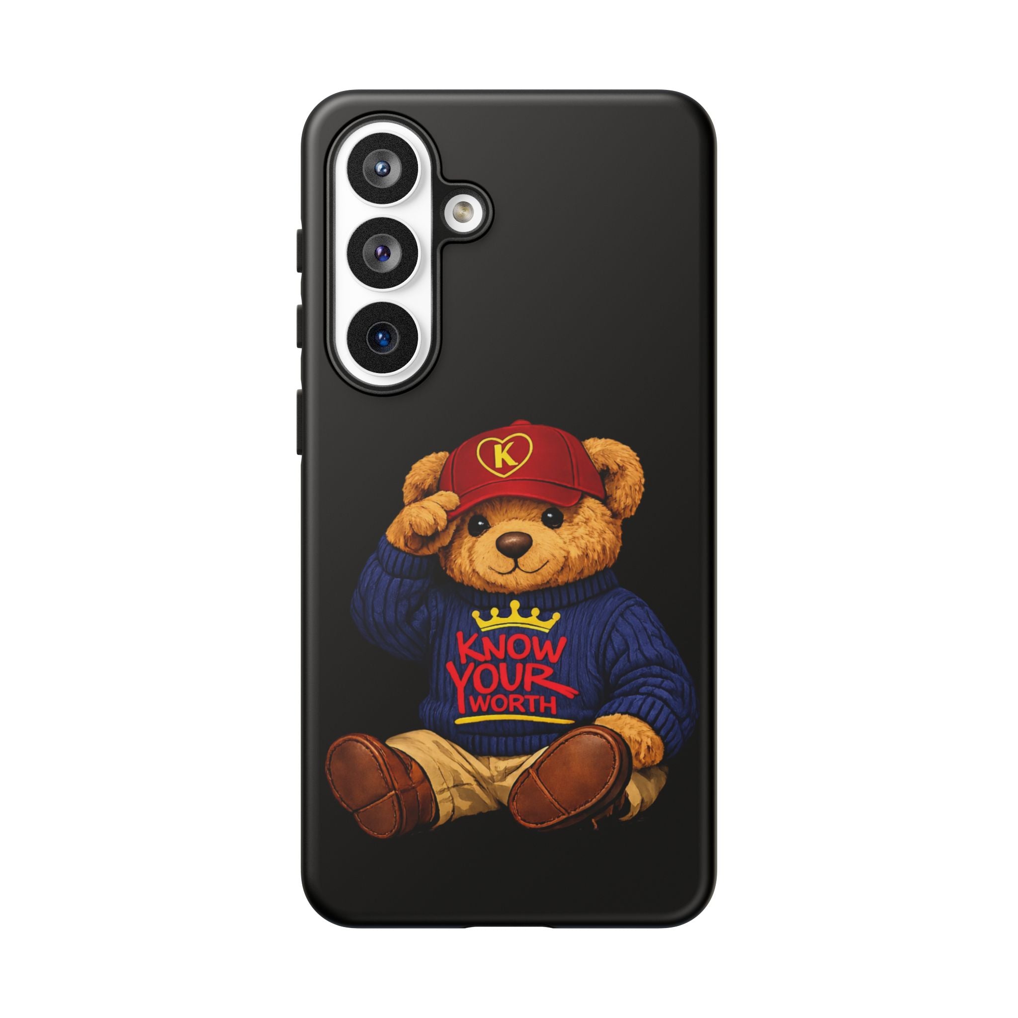 Know Your Worth - Teddy Bear - Cell Phone Case/ Cover
