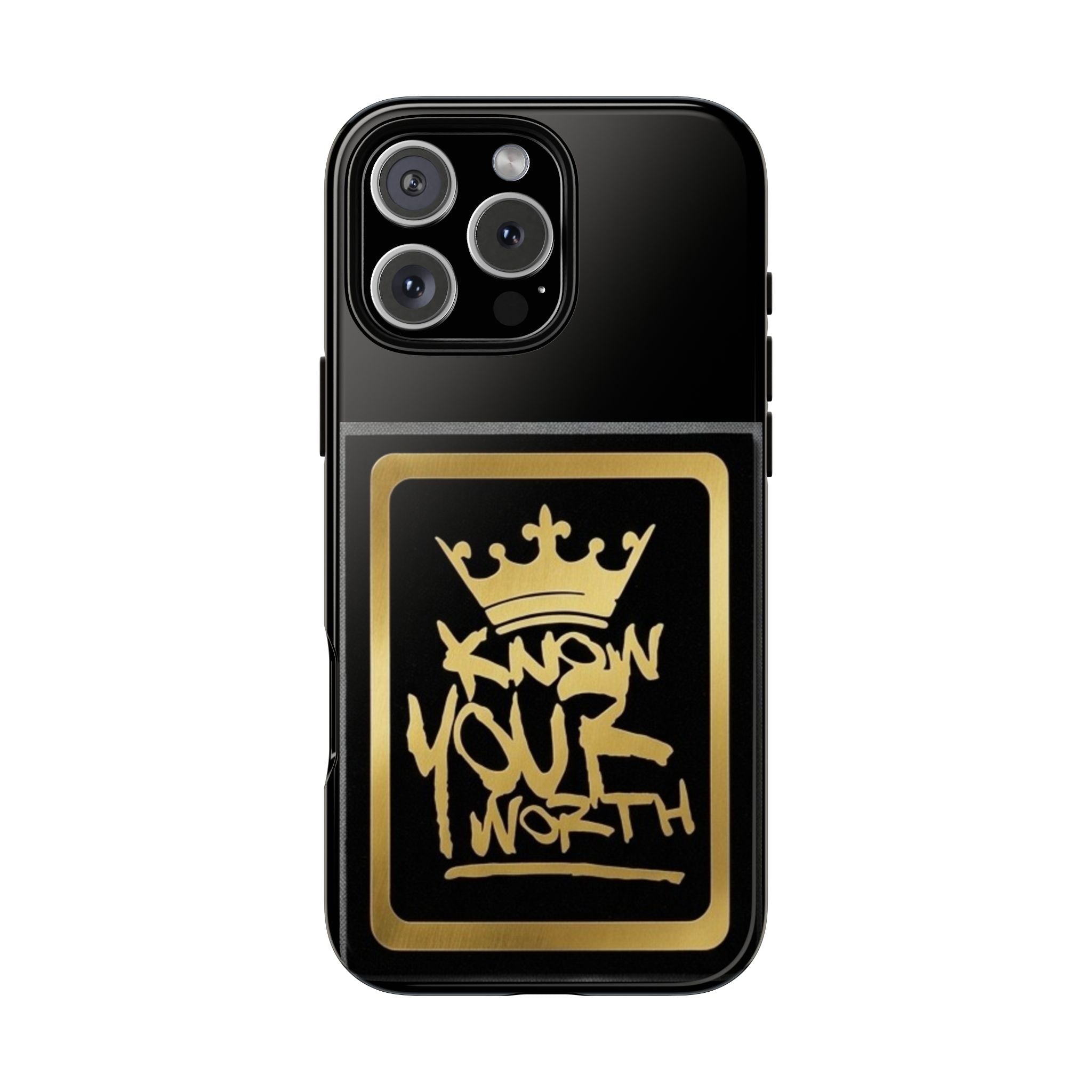 Know Your Worth 61920 - Gold Crown Cell Phone Case/ Cover