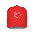 I Love Music Theory - Red Low Profile Baseball Cap