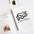 Love Like It's No Tomorrow Spiral Notebook – Motivational Ruled Journal Heart Graphic